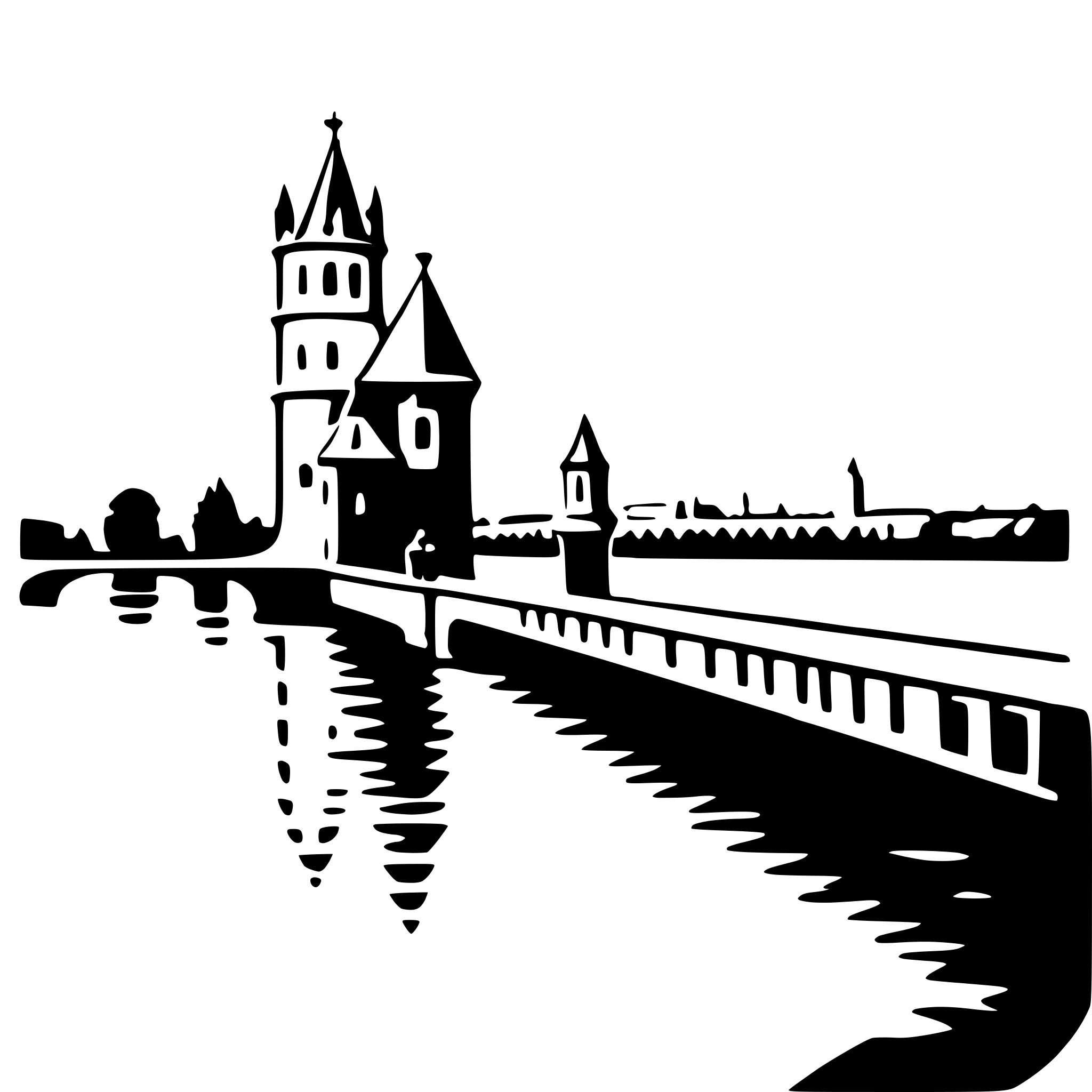 AI-generated SVG of 'charles bridge'