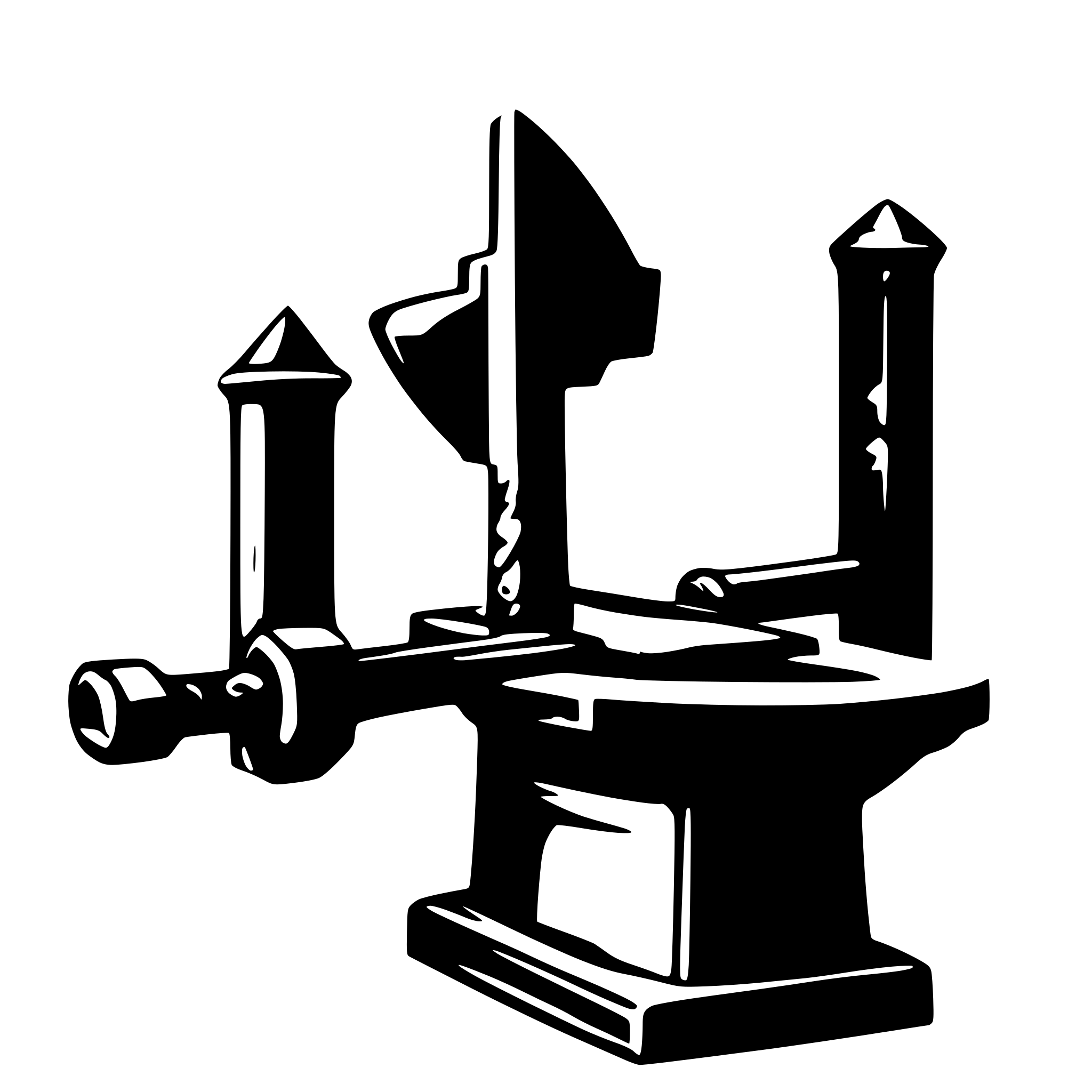 AI-generated SVG of a blacksmith hammer striking an anvil