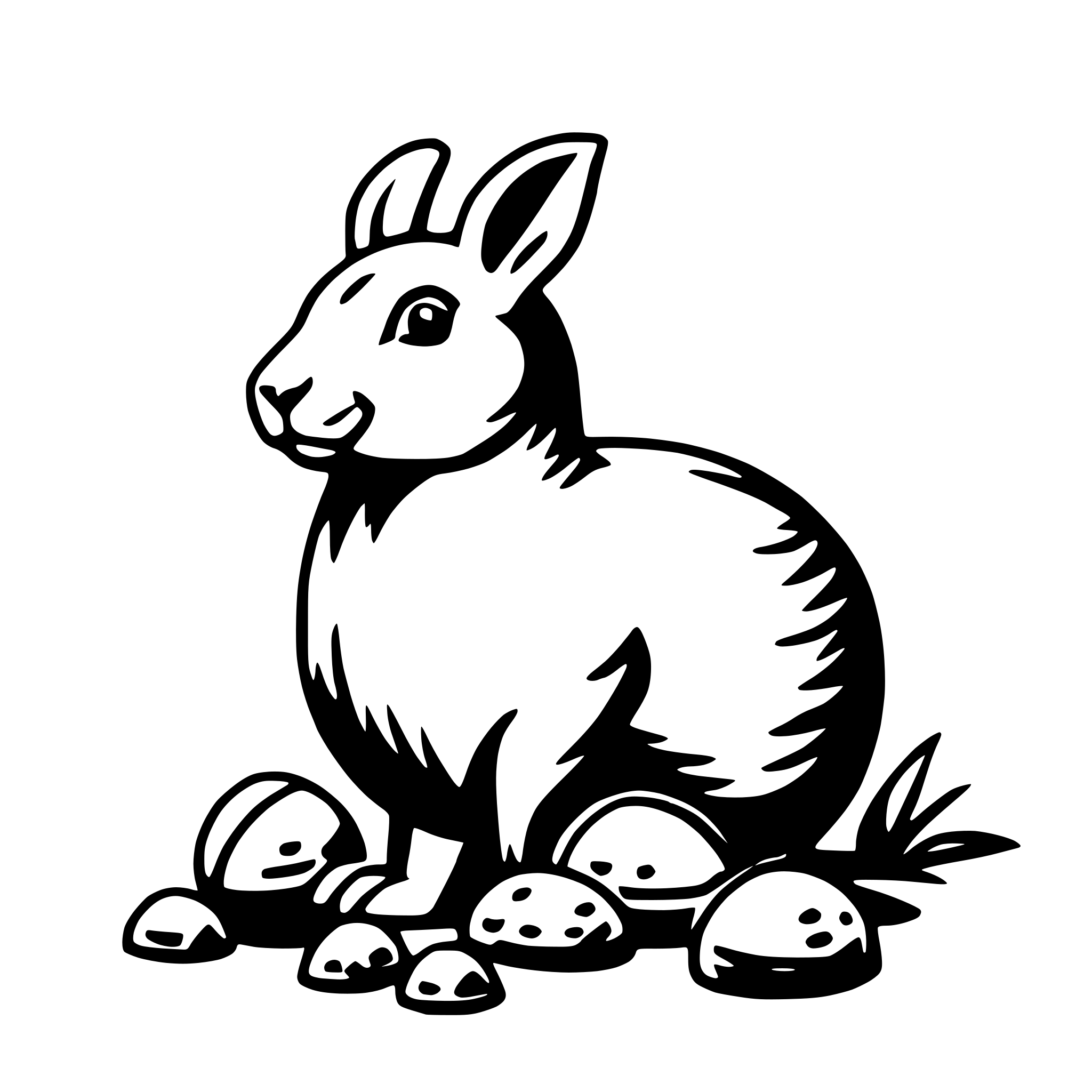 AI-generated SVG of a easter hunt