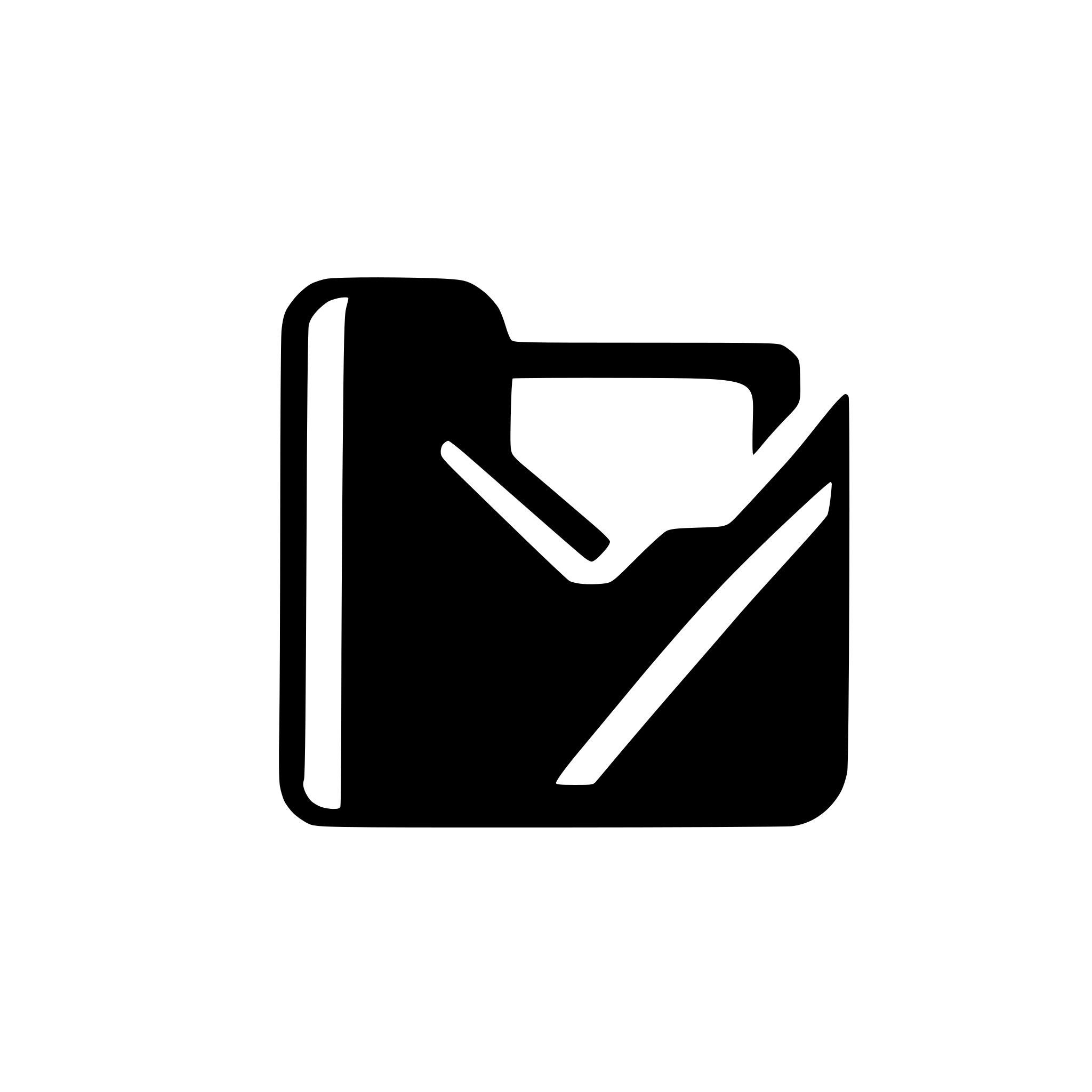 AI-generated SVG of 'Inverse Folder Icon with grey background'