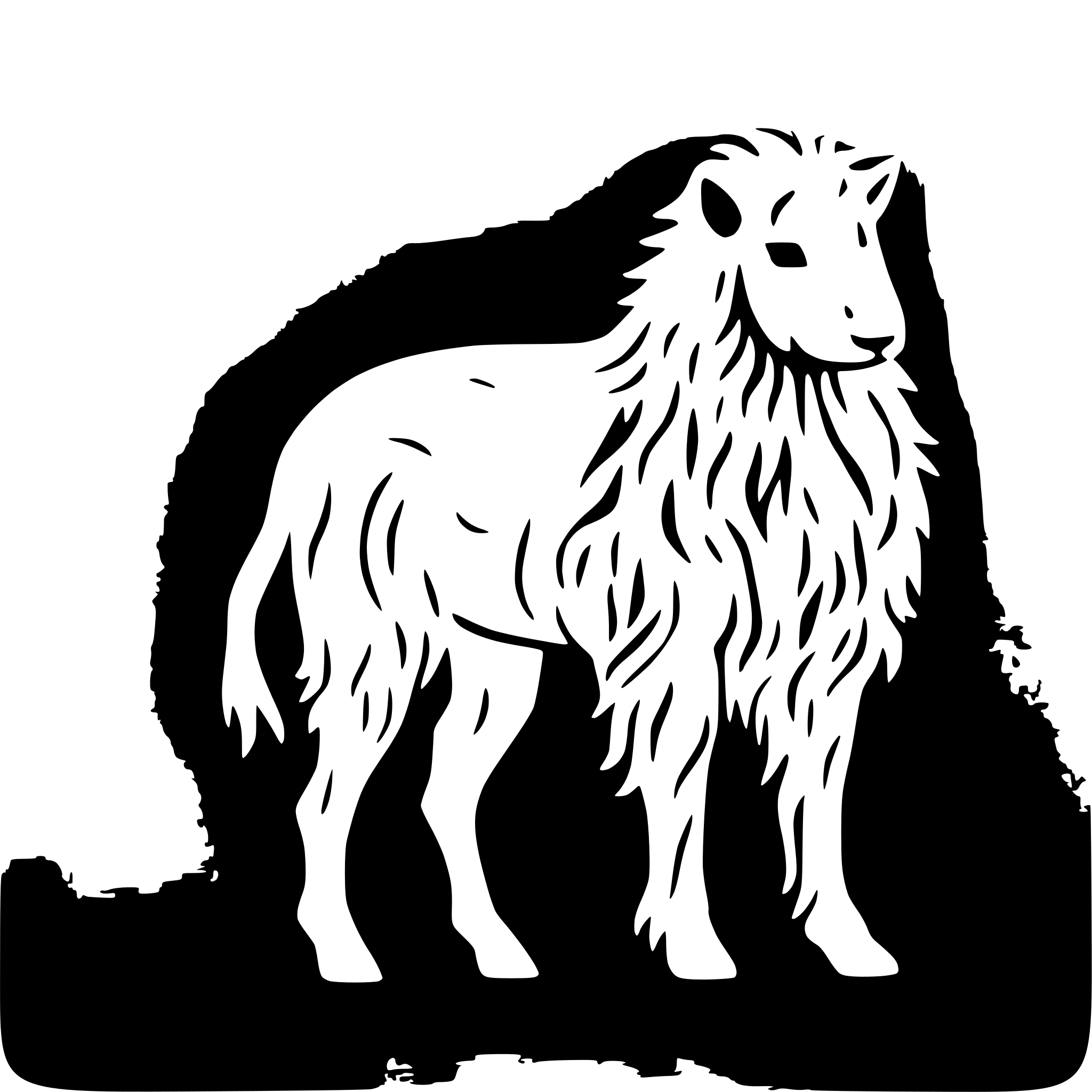 AI-generated SVG of 'Hungarian sheep dog'