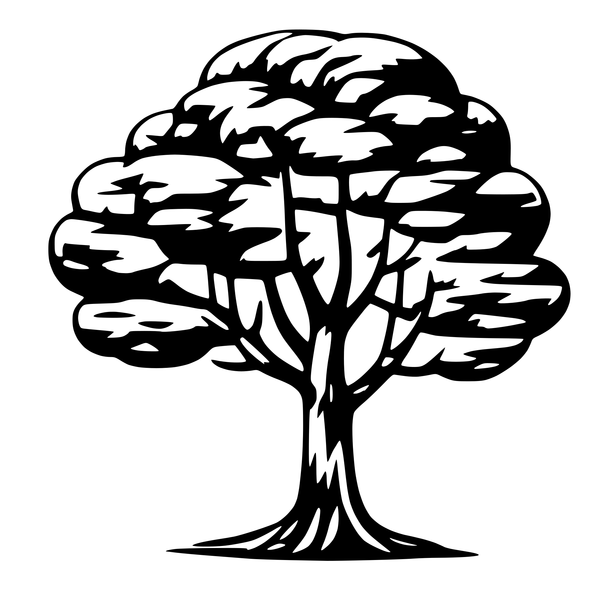 AI-generated SVG of a Lonely tree, minimalistic, single line