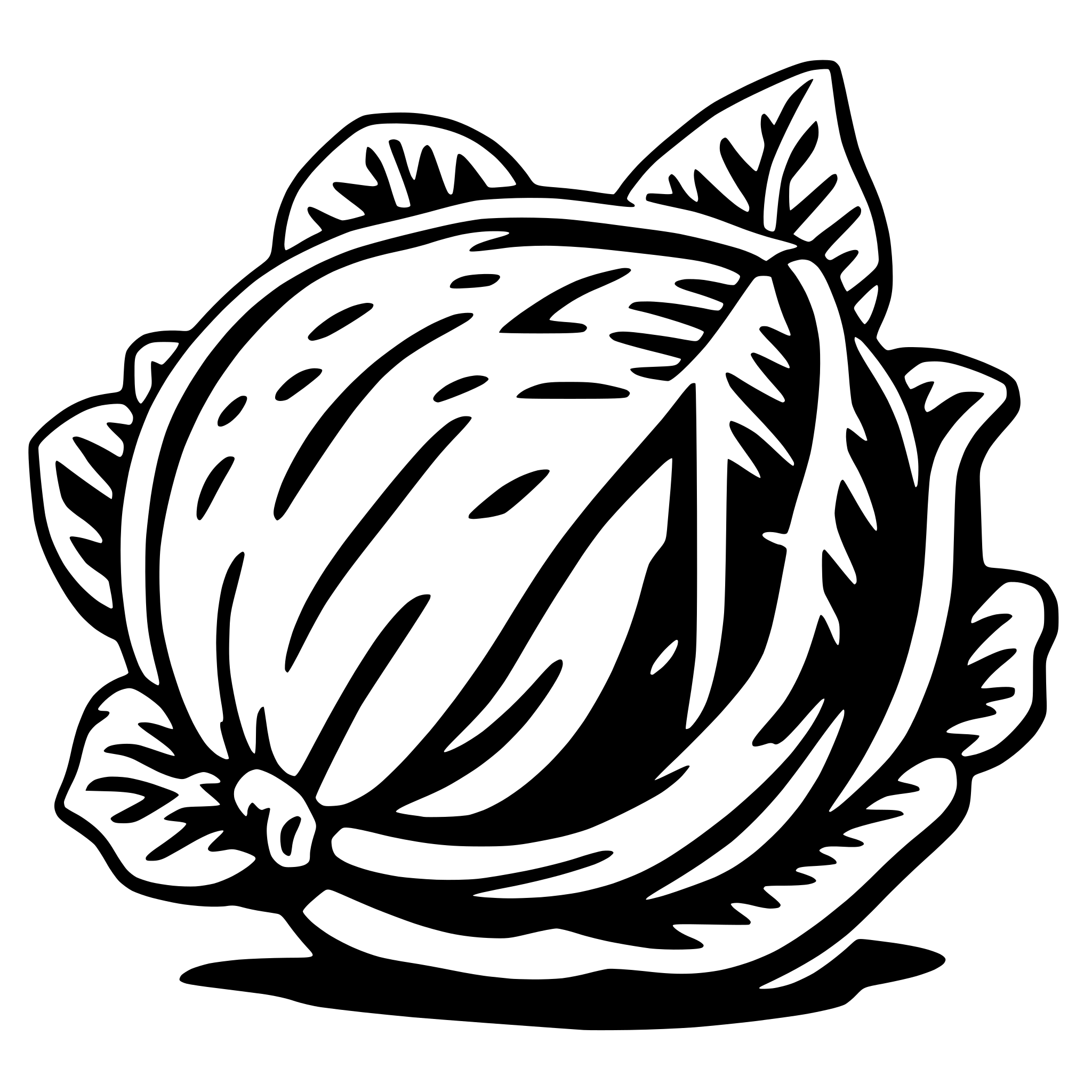 AI-generated SVG of a red cabbage