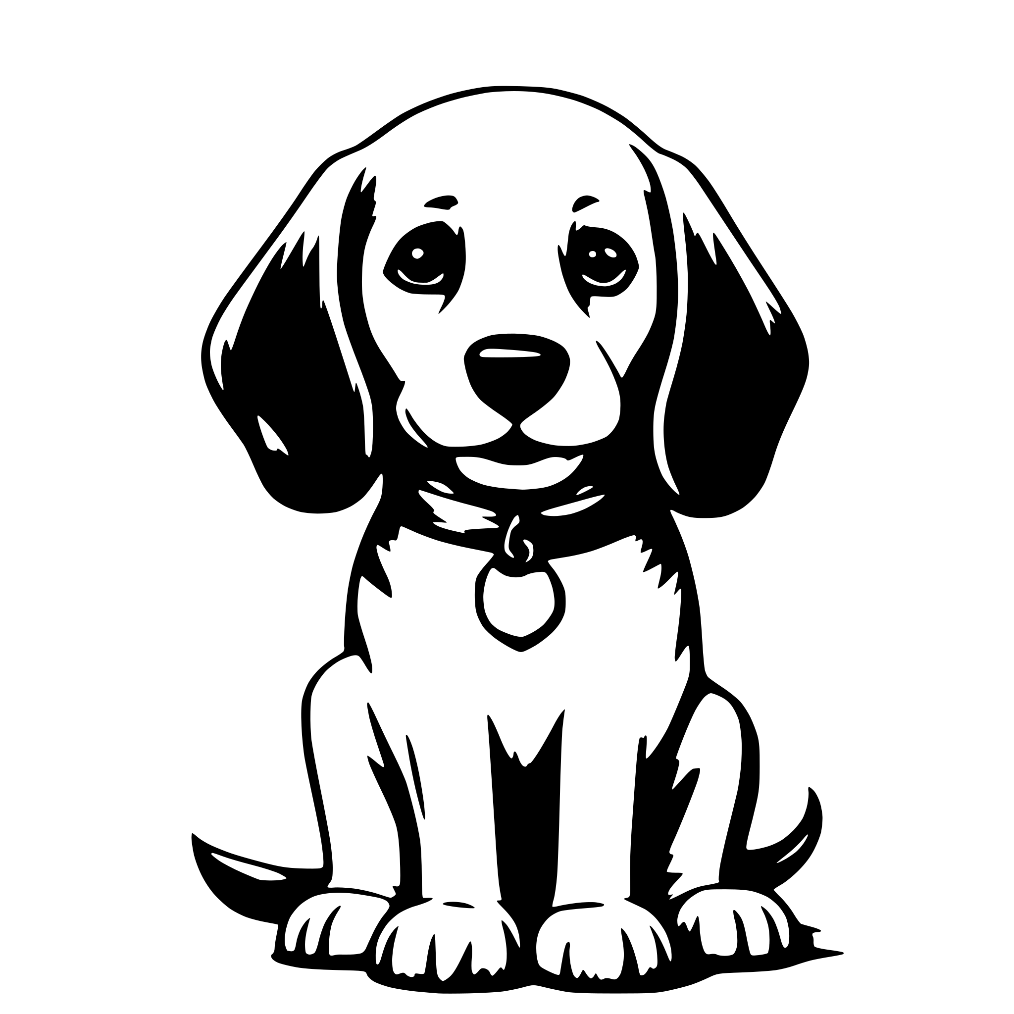 AI-generated SVG of a I want some pastel colors illustrations of dogs for a dog friendly job board