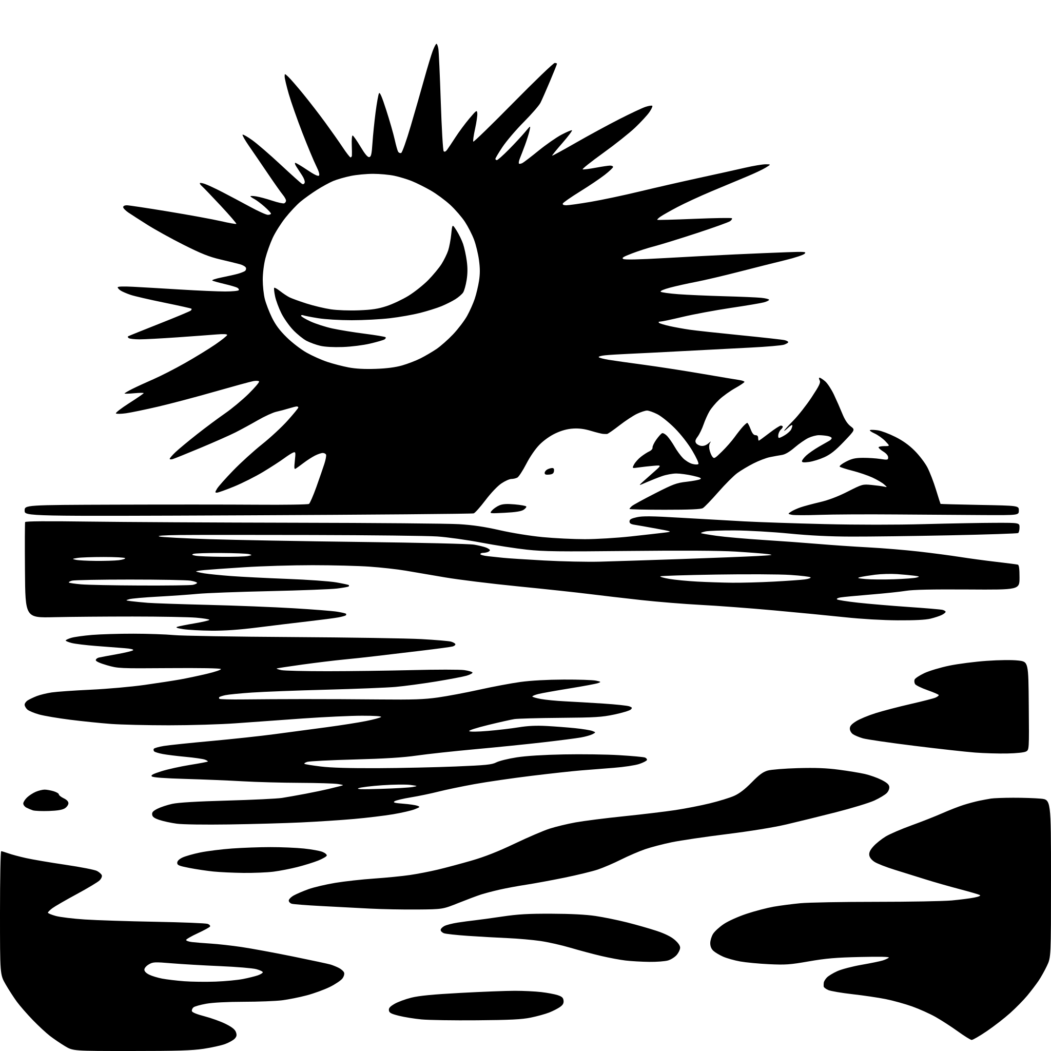 AI-generated SVG of a sea sun