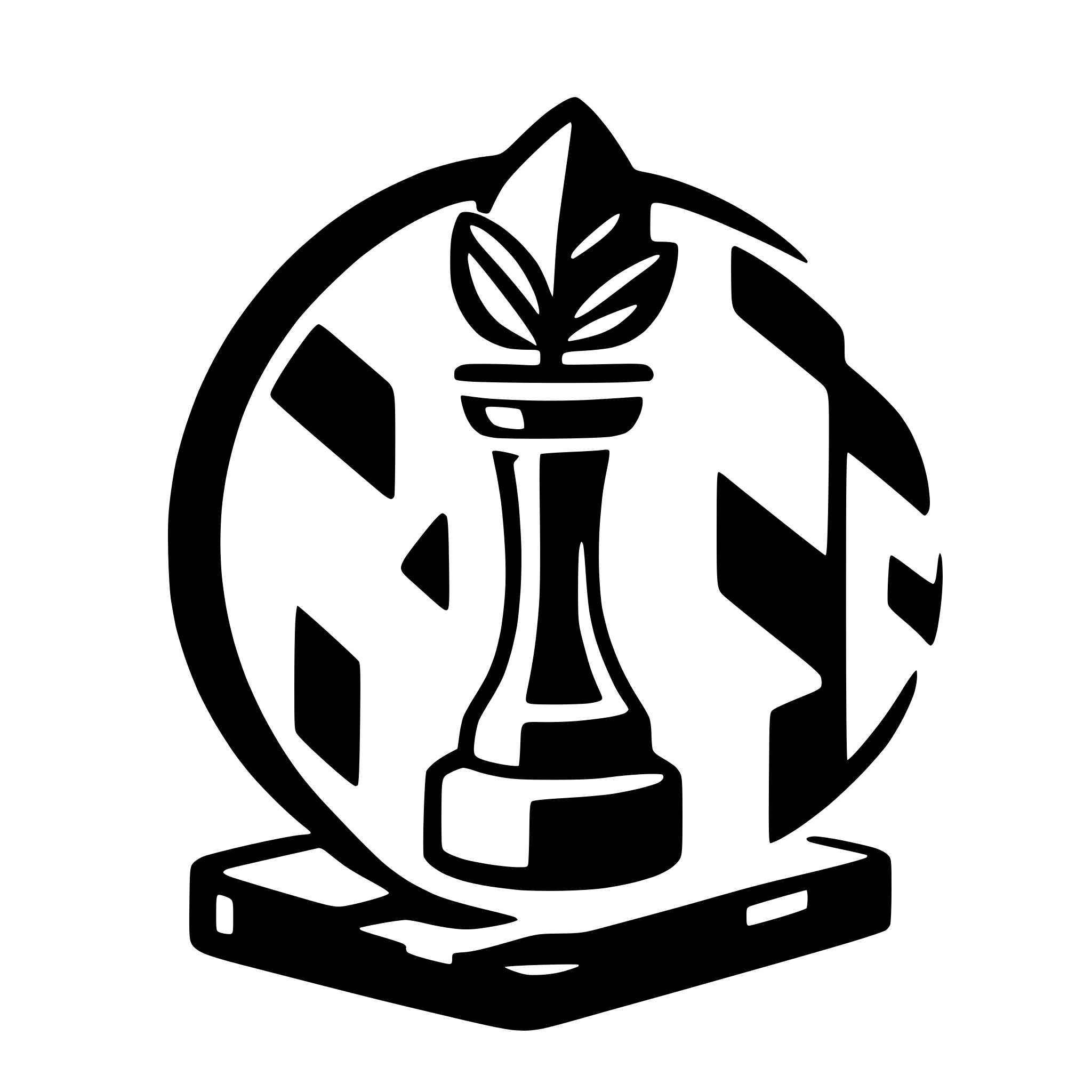 AI-generated SVG of a Ein Läufer aus dem Schach. Simpler Stil. Minimalistisch. Nicht viel Kontur. Einfarbig, keine Variationen. Simpel und erfrischend. Lila Background