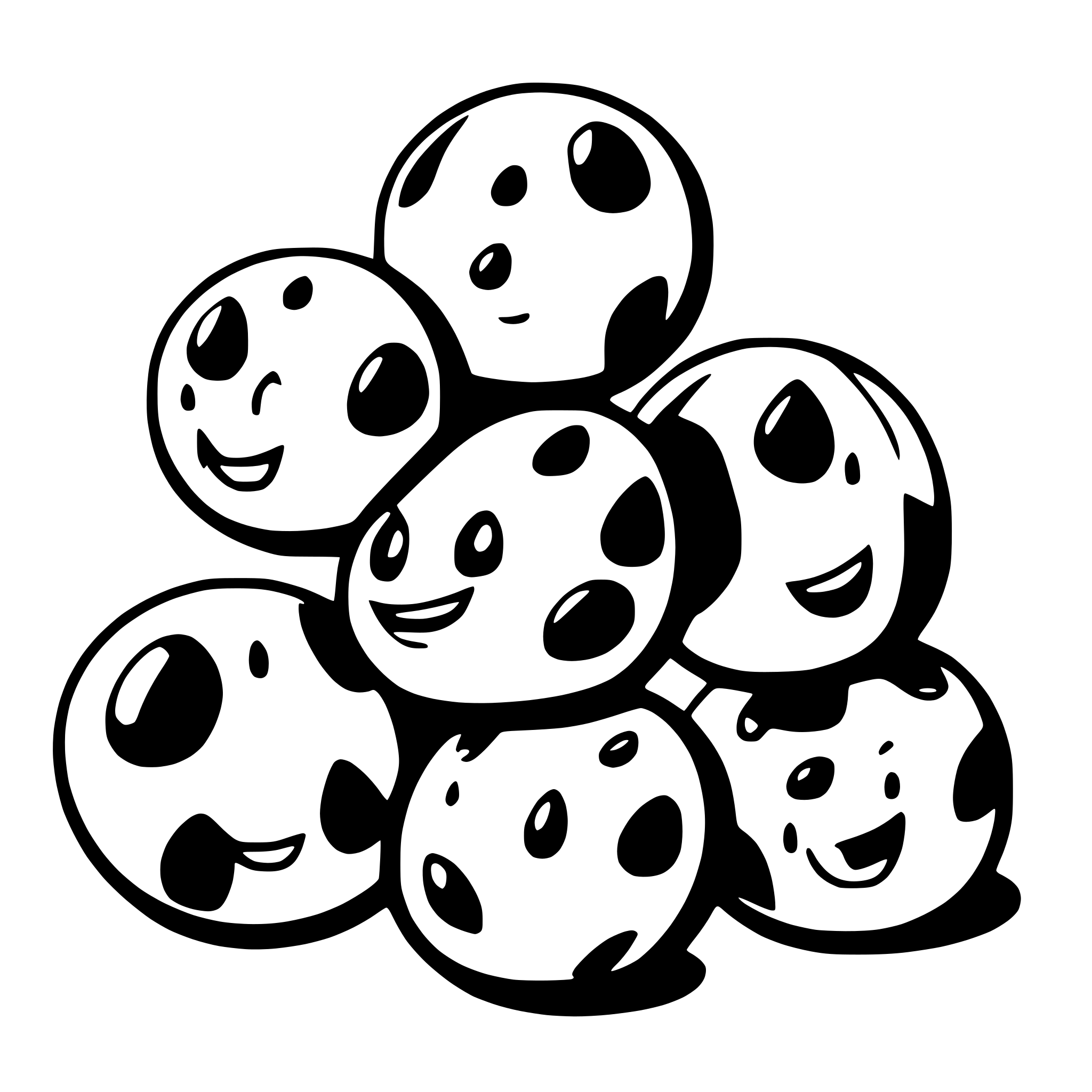 AI-generated SVG of 'stacked bolders'
