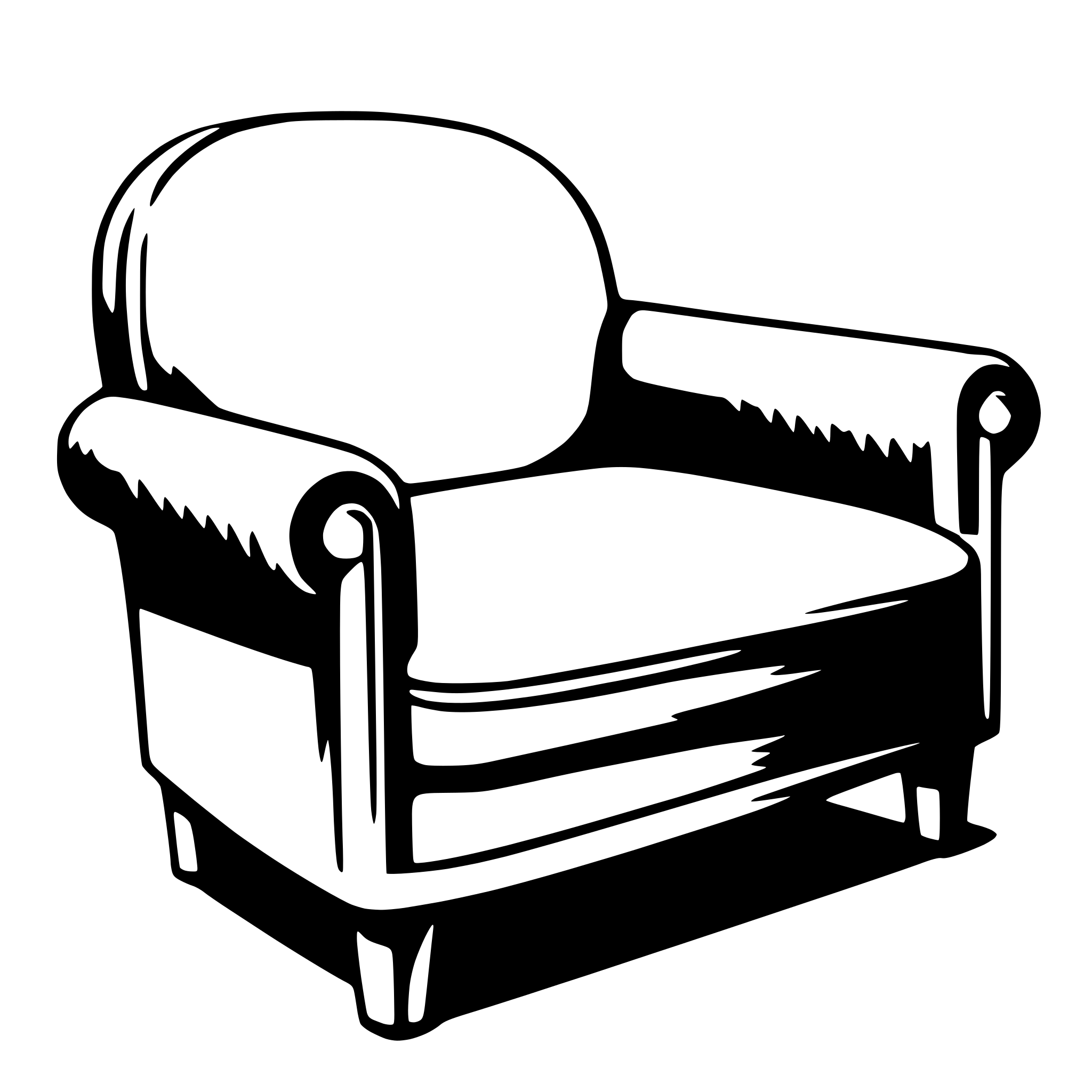 AI-generated SVG of 'sofa'
