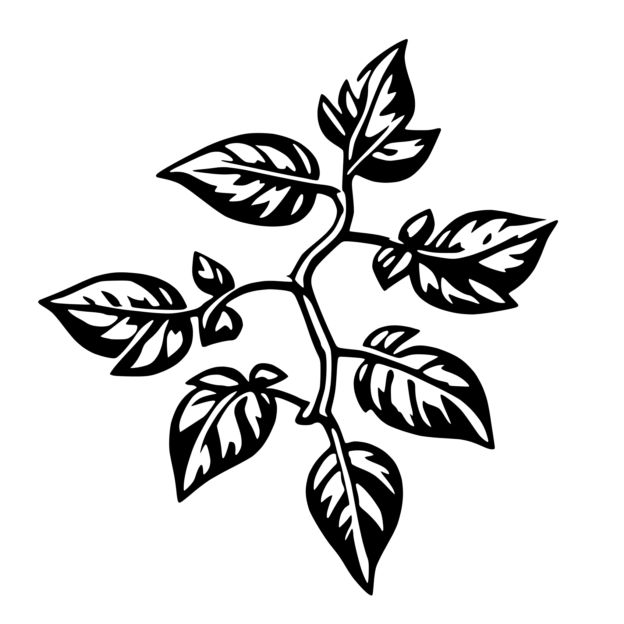 AI-generated SVG of a simple vine