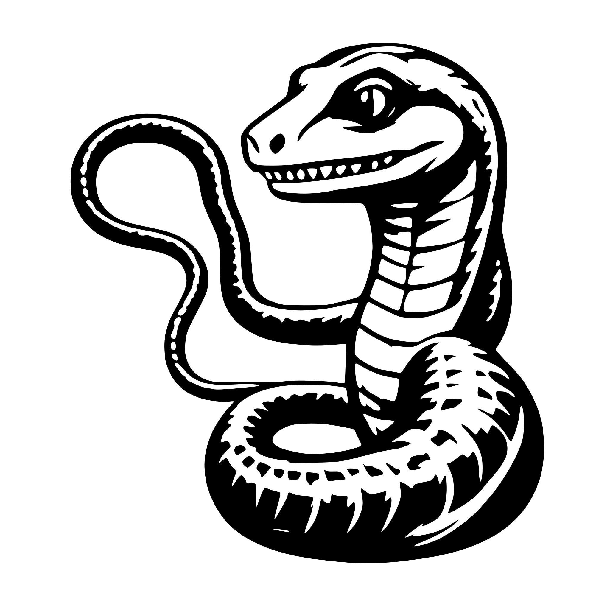 AI-generated SVG of 'snake avatars as profile images'