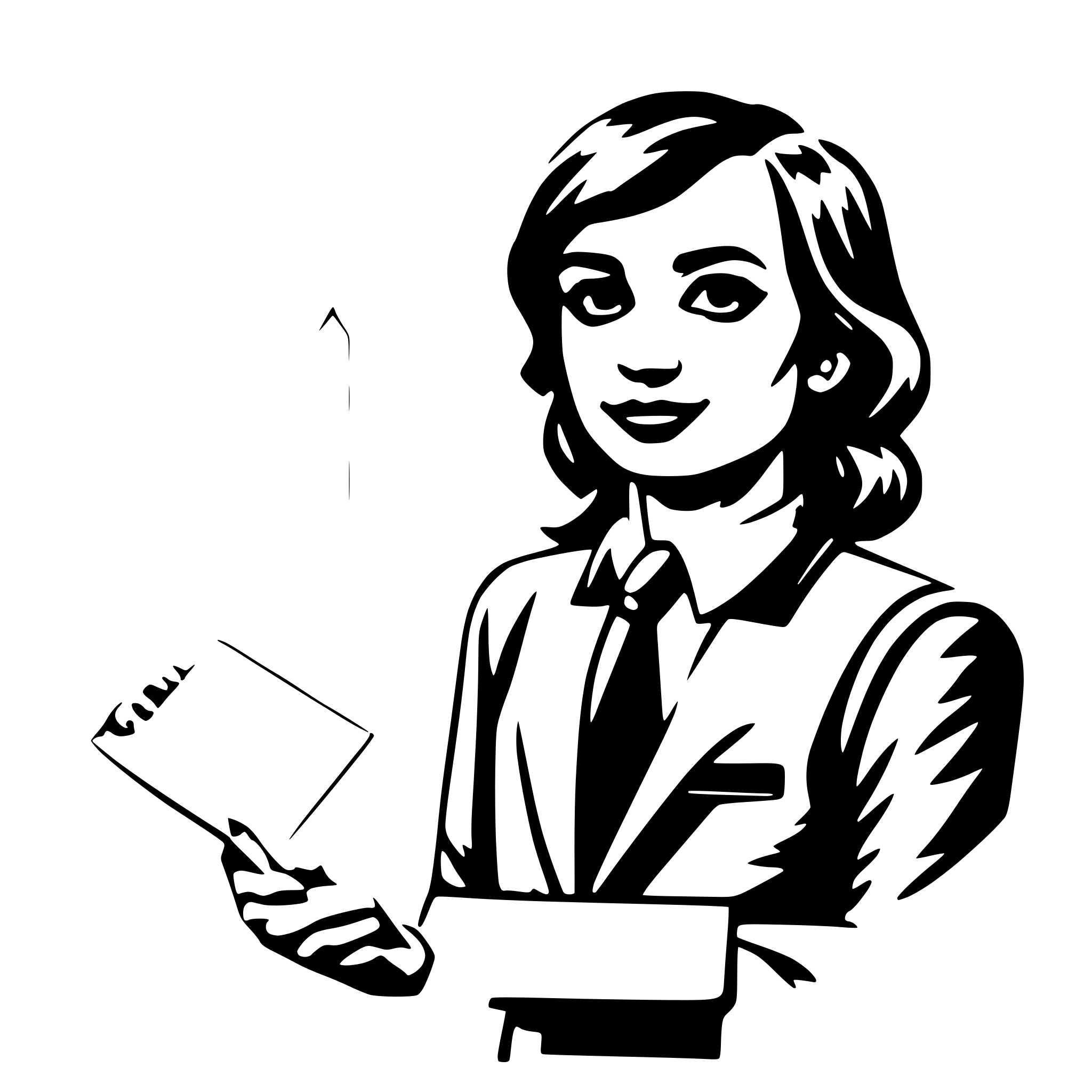 AI-generated SVG of 'D with chart'