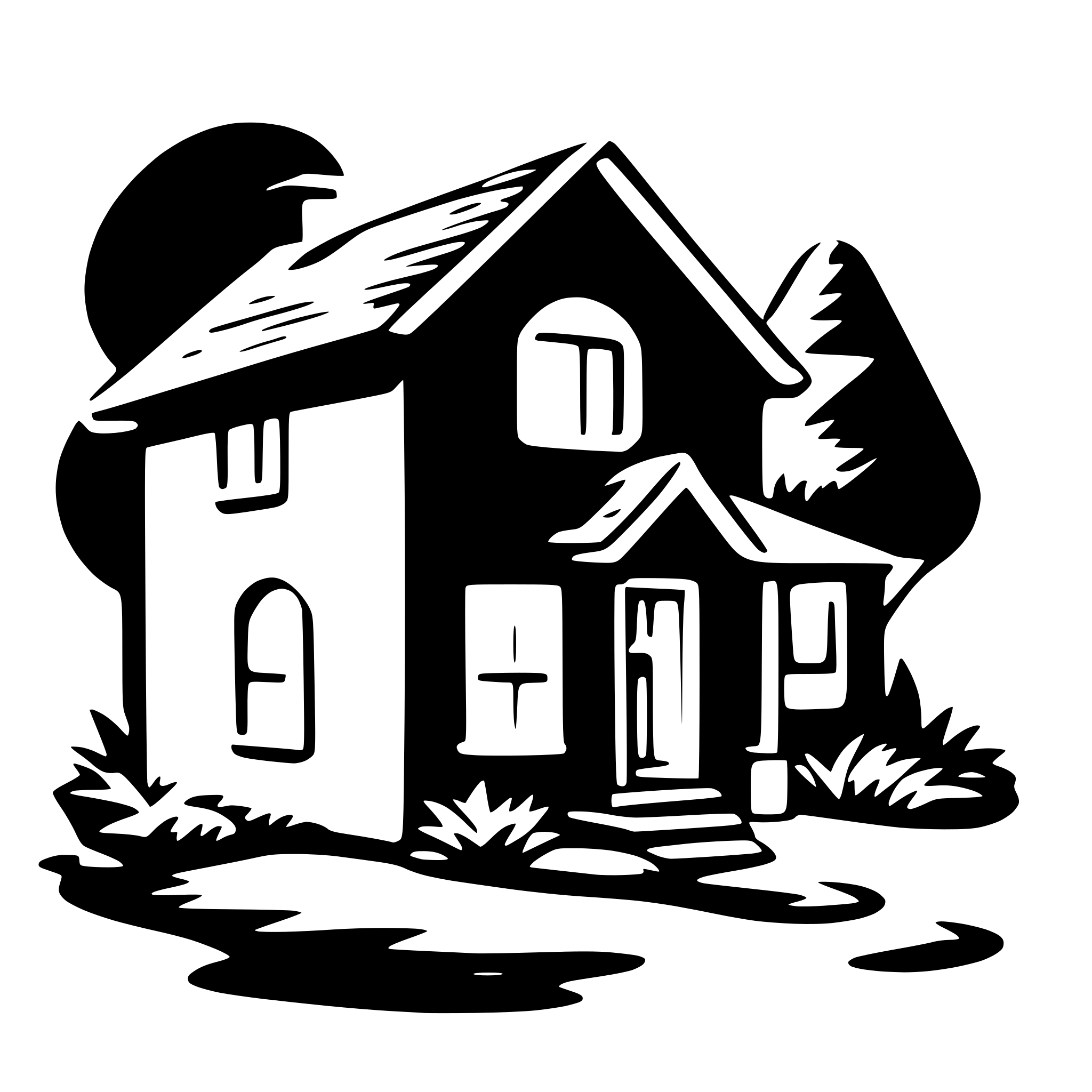 AI-generated SVG of a home icon for portfolio
