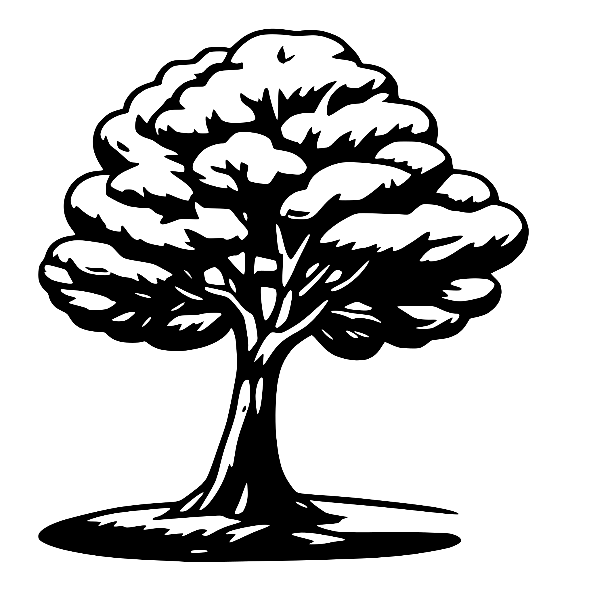 AI-generated SVG of a tree