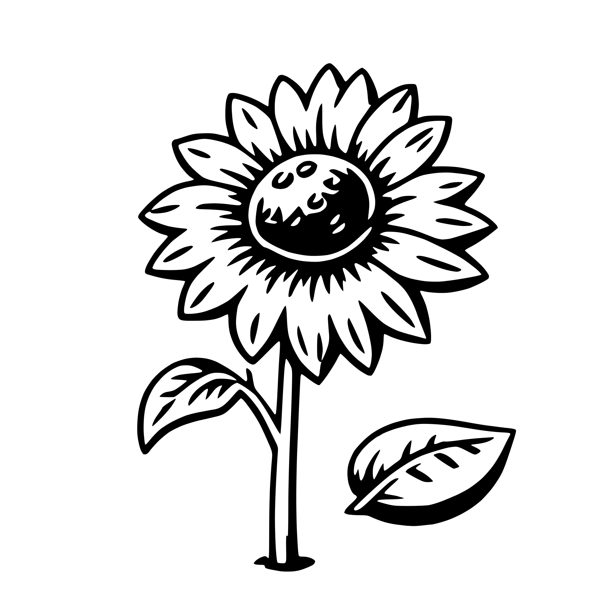 AI-generated SVG of a sunflower seed