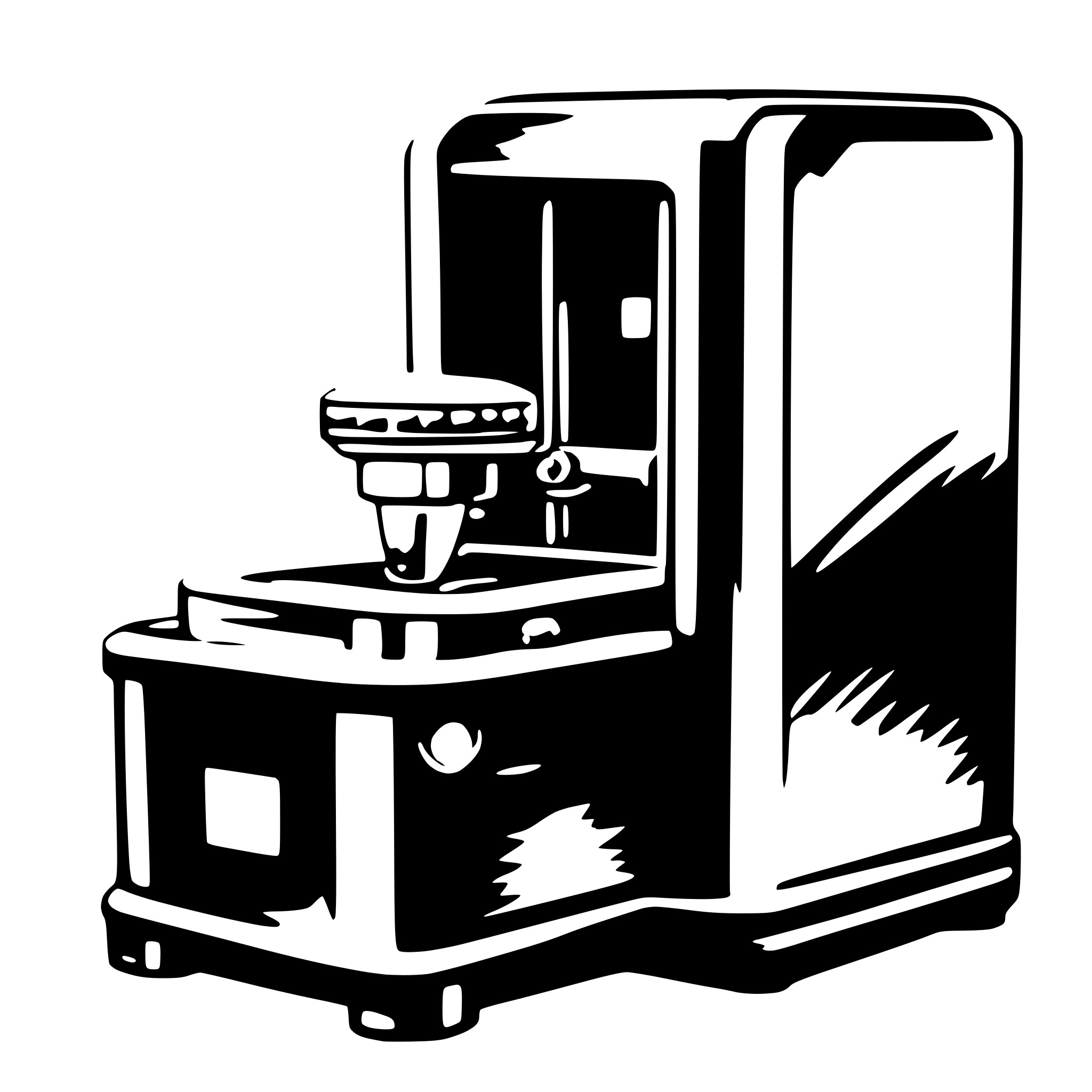 AI-generated SVG of 'resin printer'