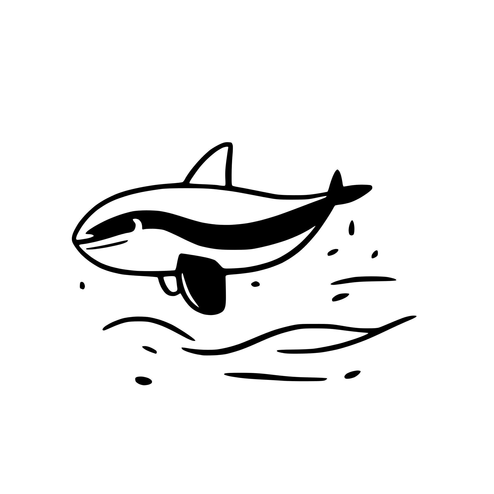 AI-generated SVG of 'orca'