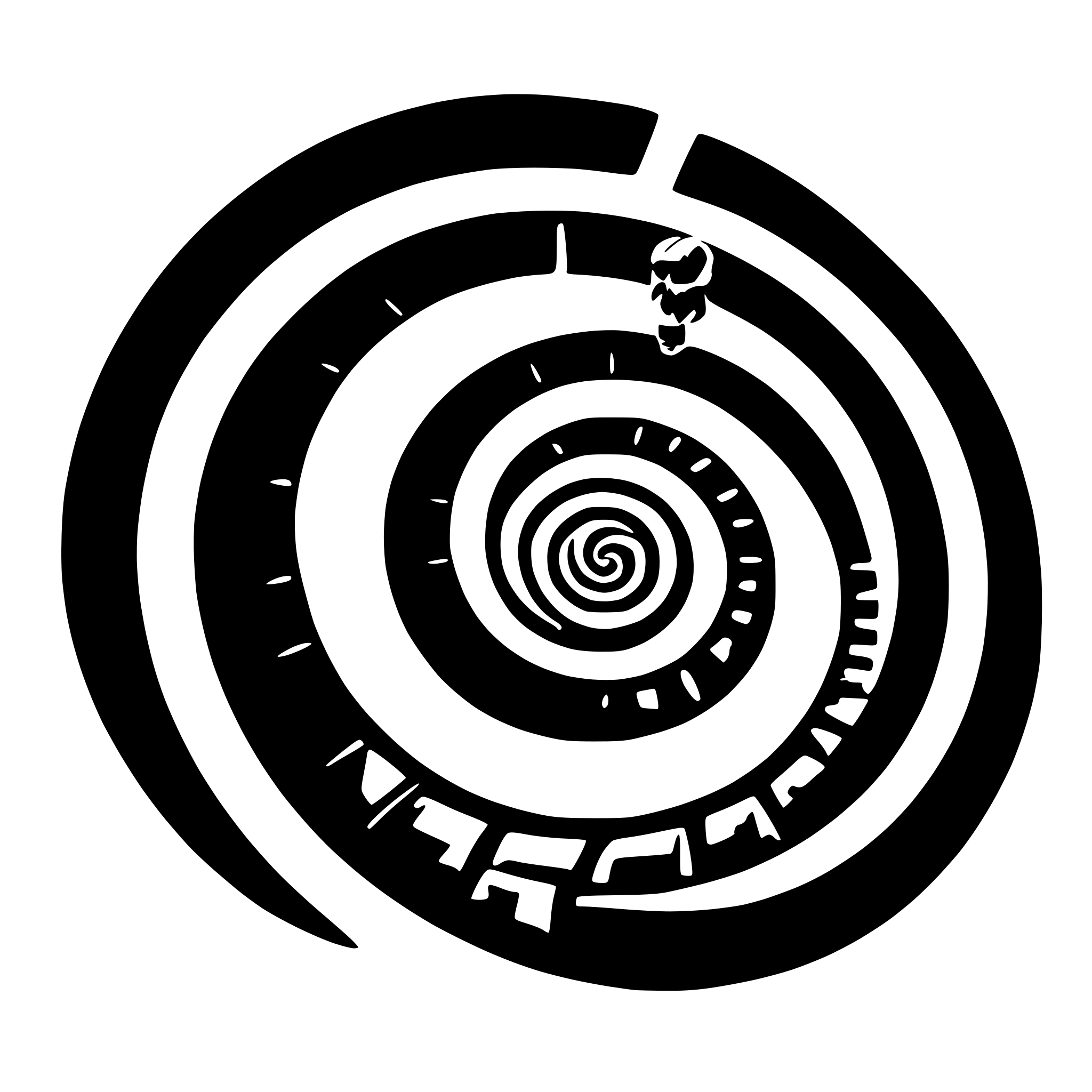 AI-generated SVG of 'spiral of death'