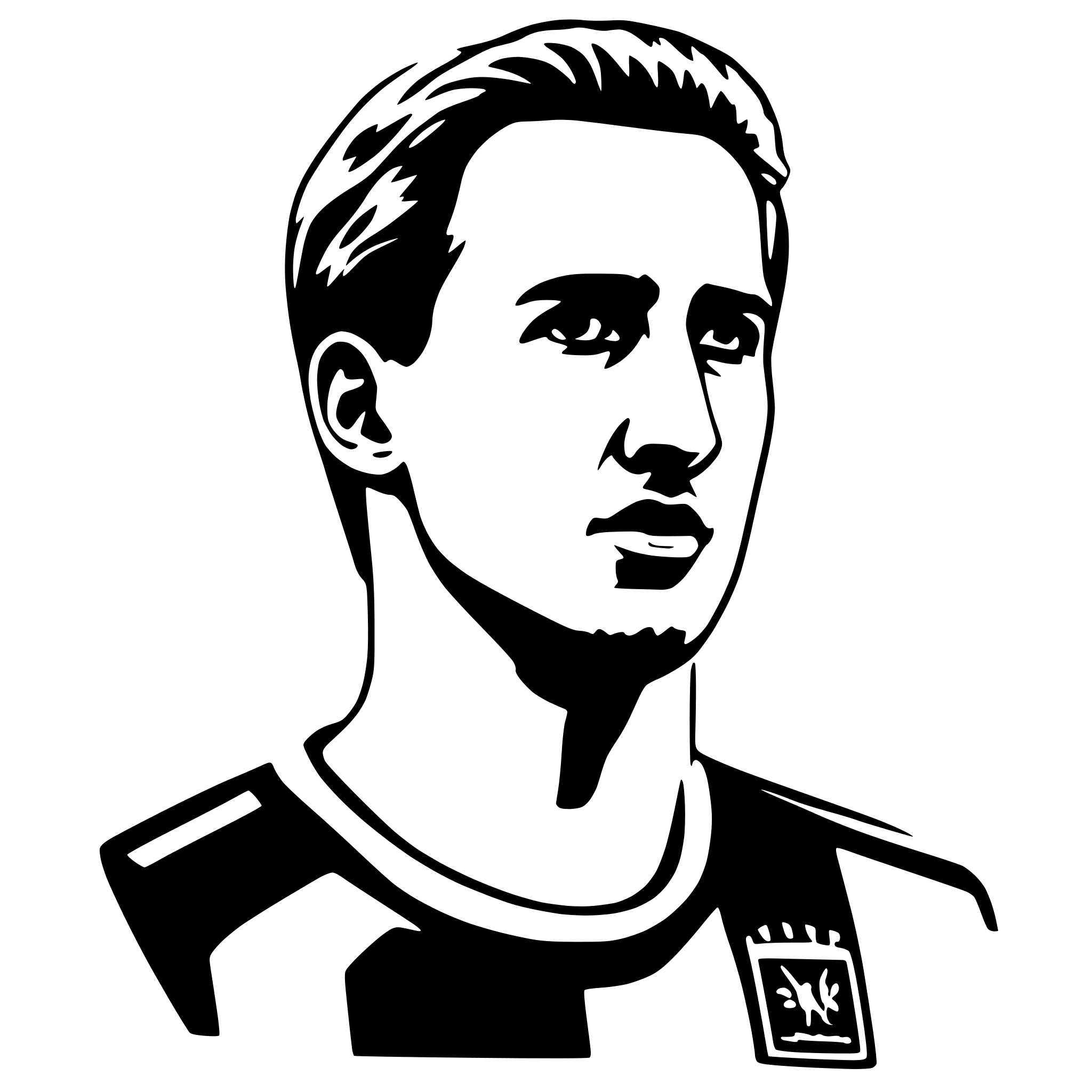 AI-generated SVG of a harry kane