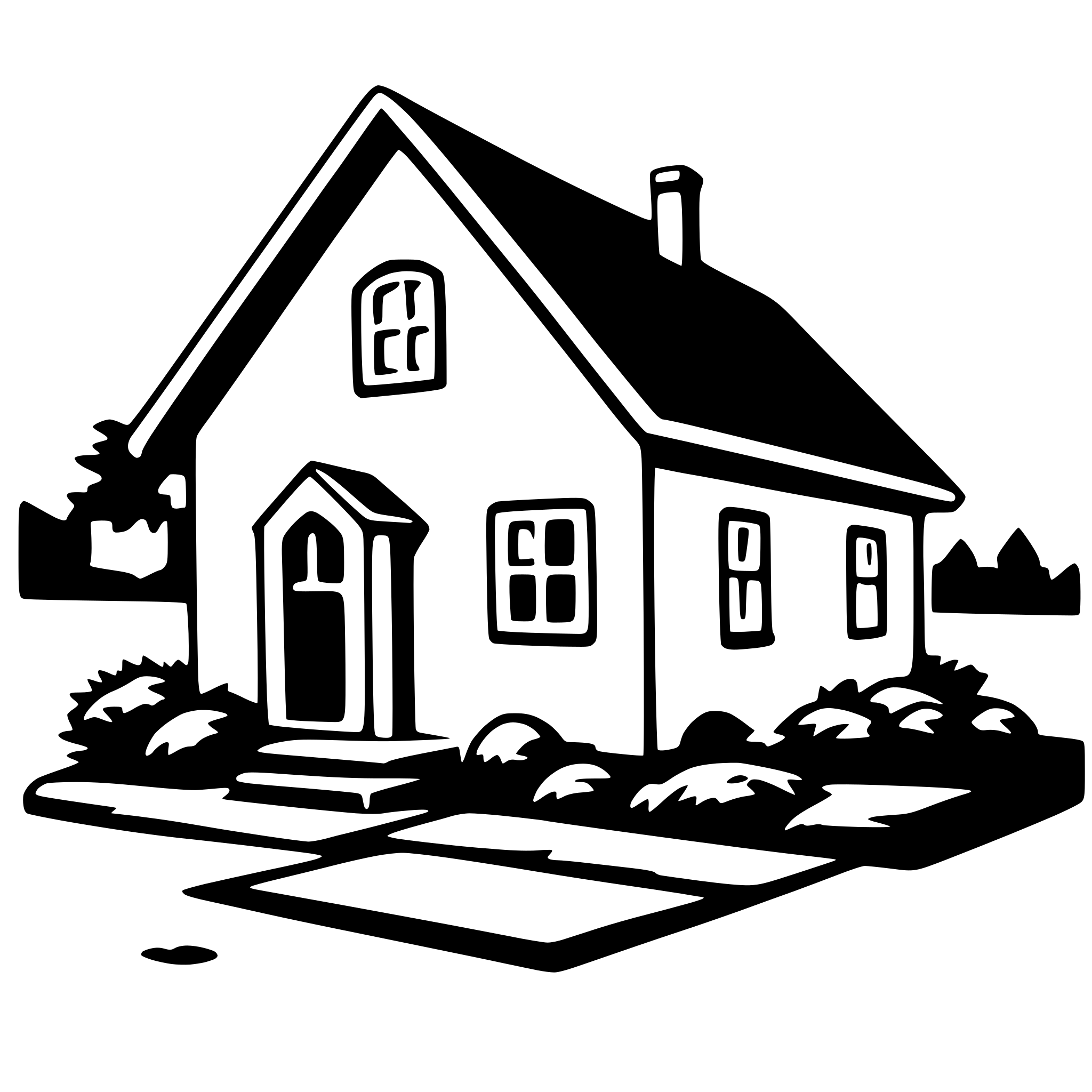 AI-generated SVG of 'house'