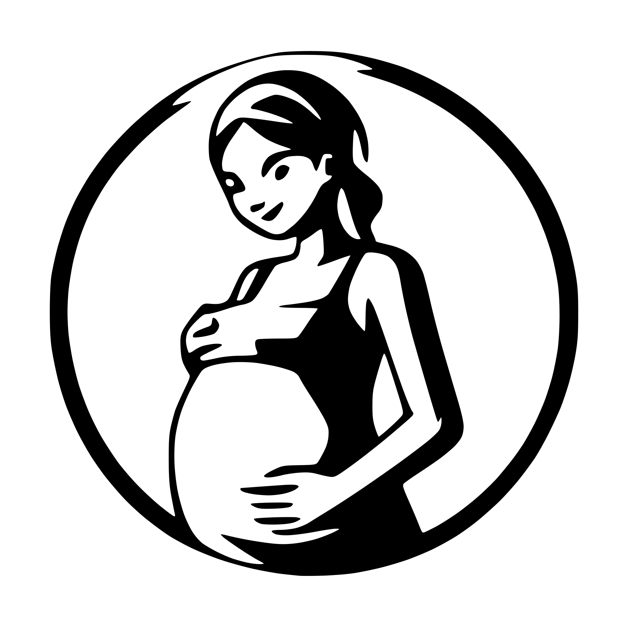 AI-generated SVG of 'pregnant woman support'