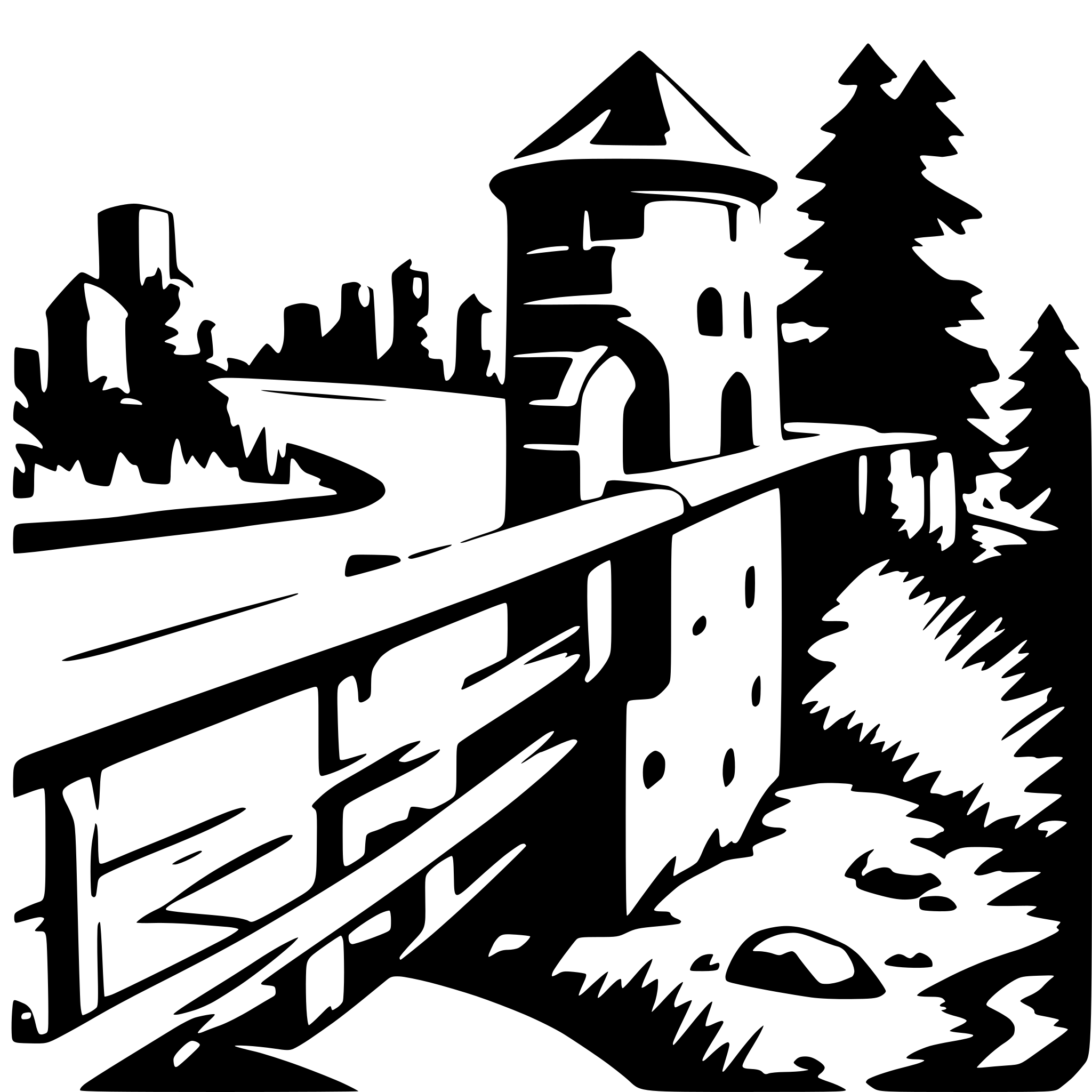 AI-generated SVG of a bastion guardrail