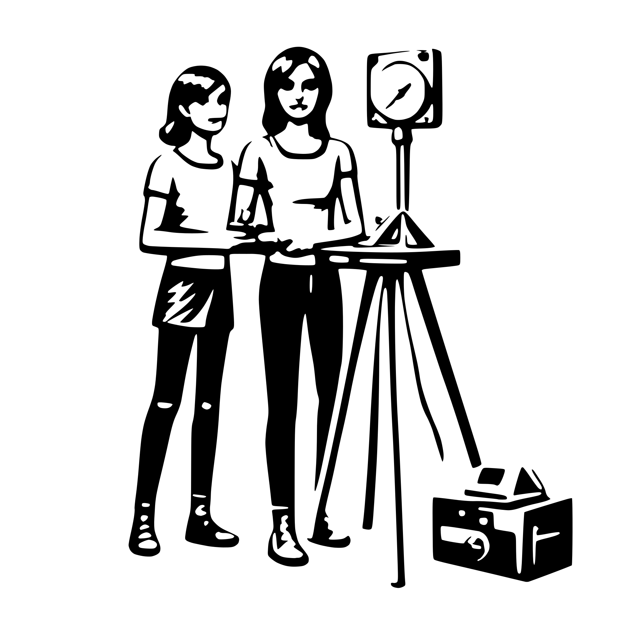 AI-generated SVG of a taking measurements