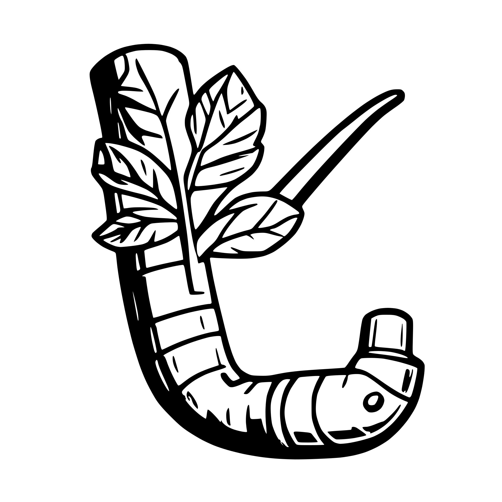 AI-generated SVG of 'tobacco pipe icon'