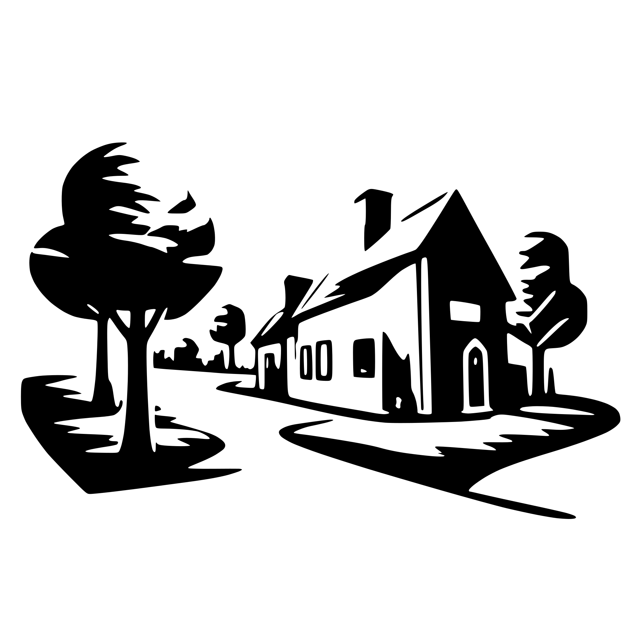 AI-generated SVG of a a community