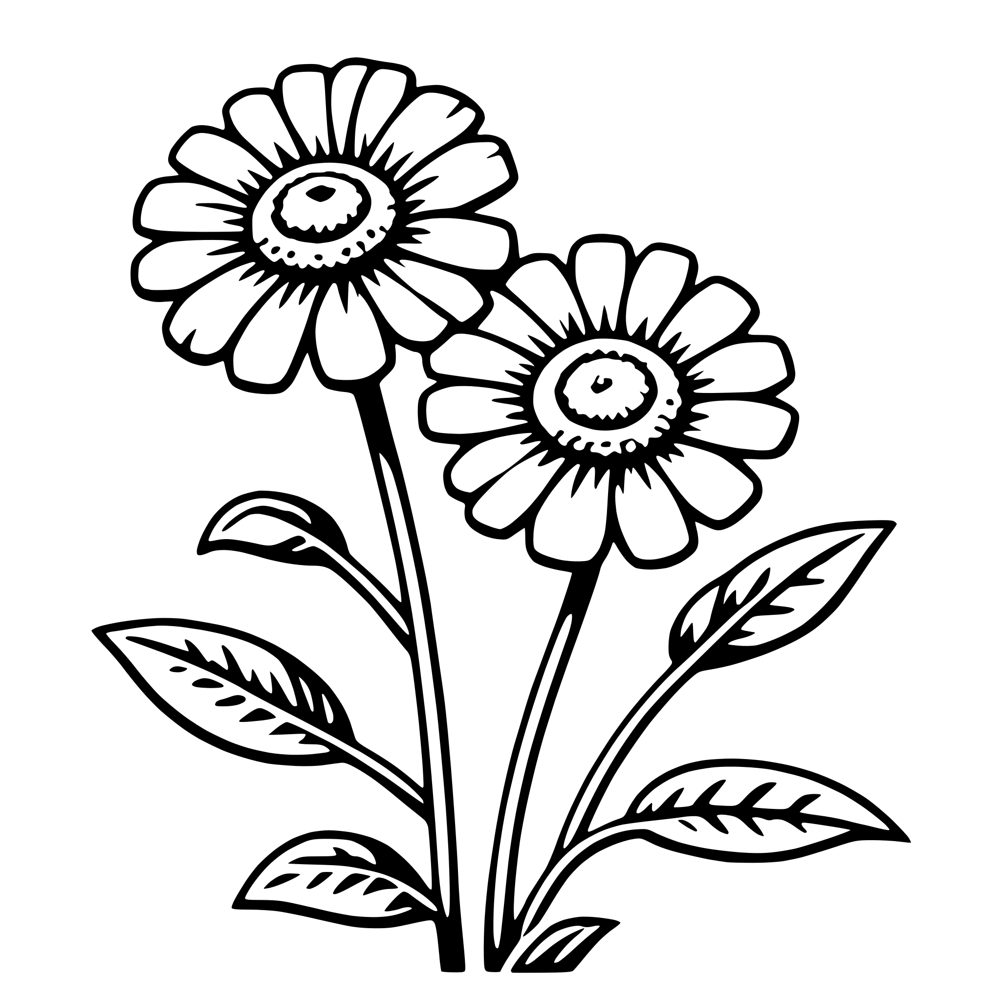 AI-generated SVG of 'zinnia'