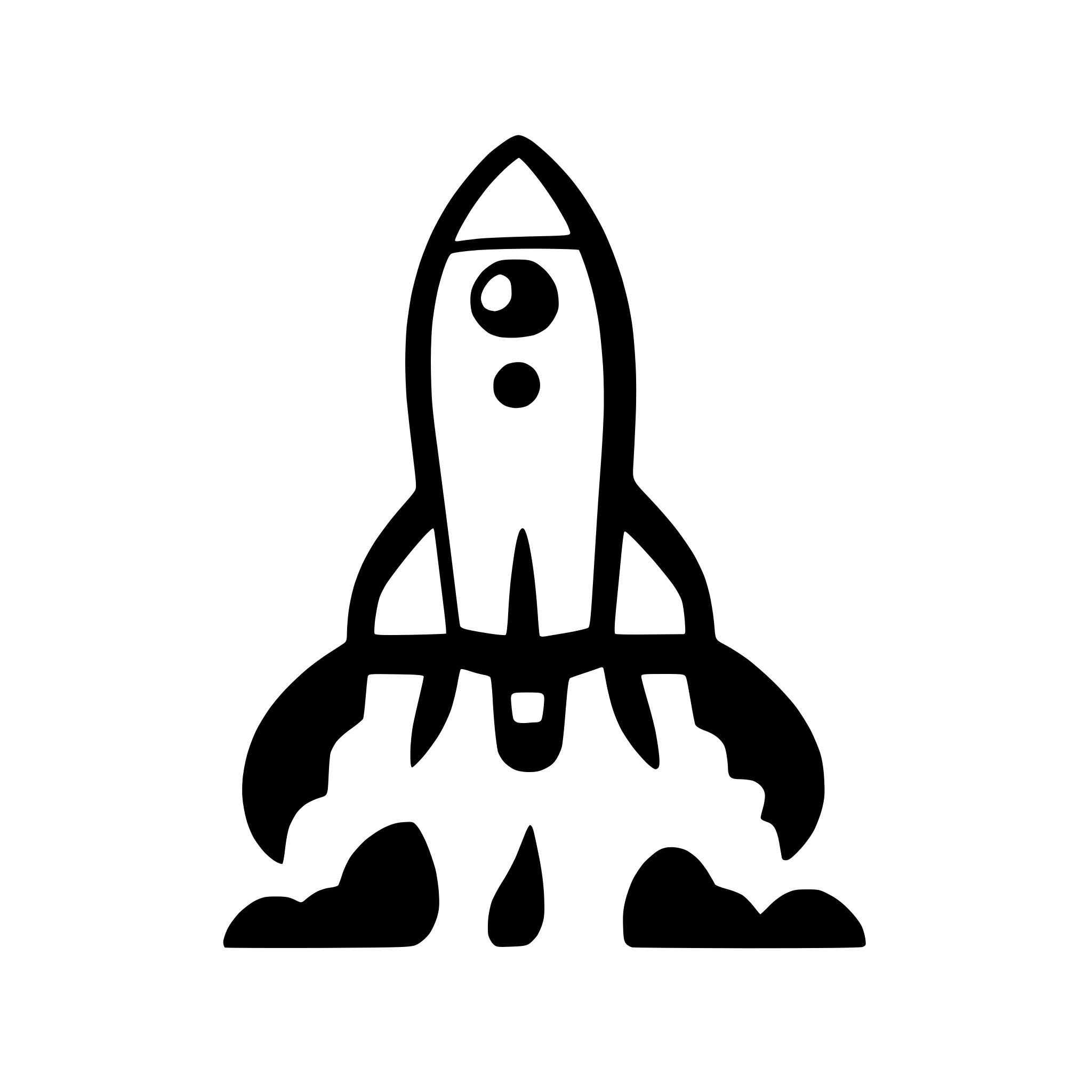 AI-generated SVG of 'rocket launching into sky'