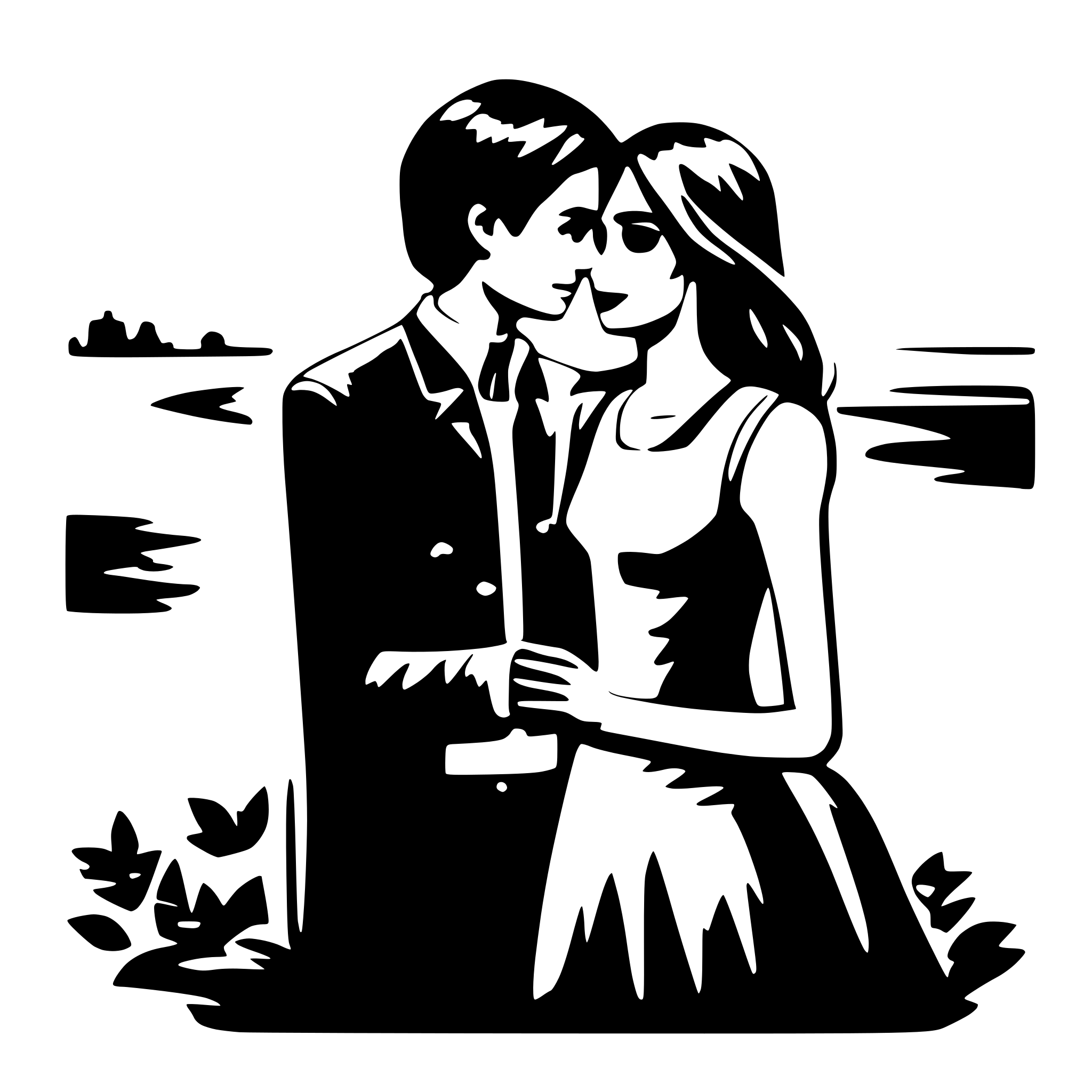 AI-generated SVG of 'Couple romantic'