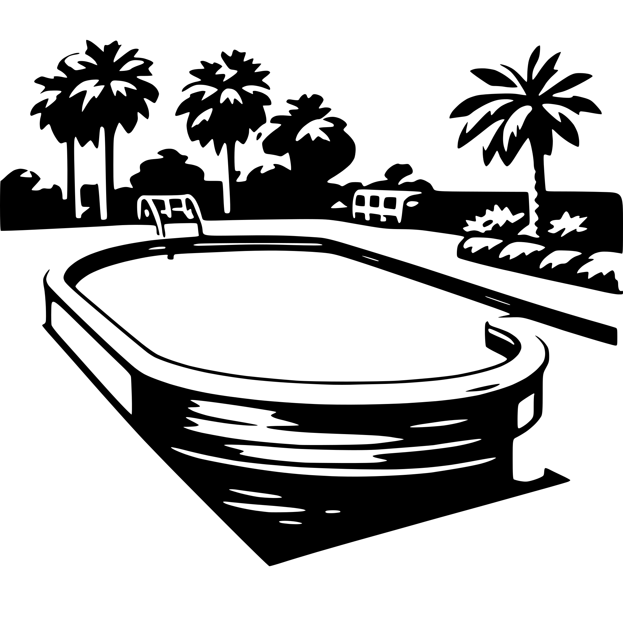 AI-generated SVG of a swimming pool