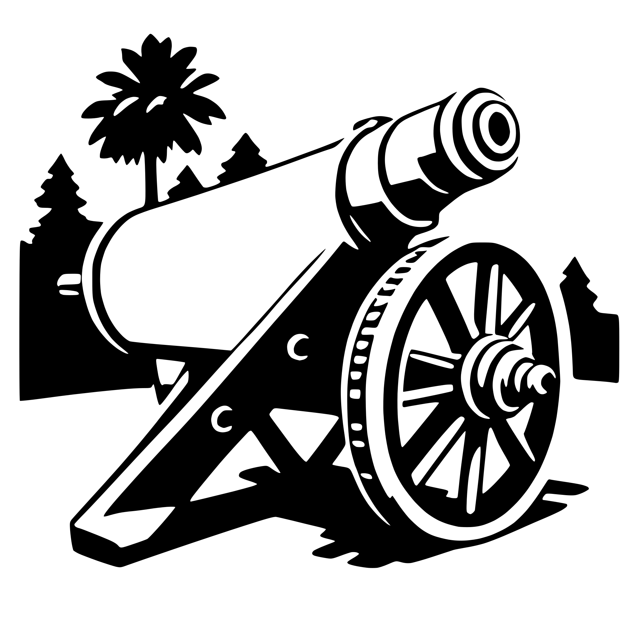 AI-generated SVG of a cannon