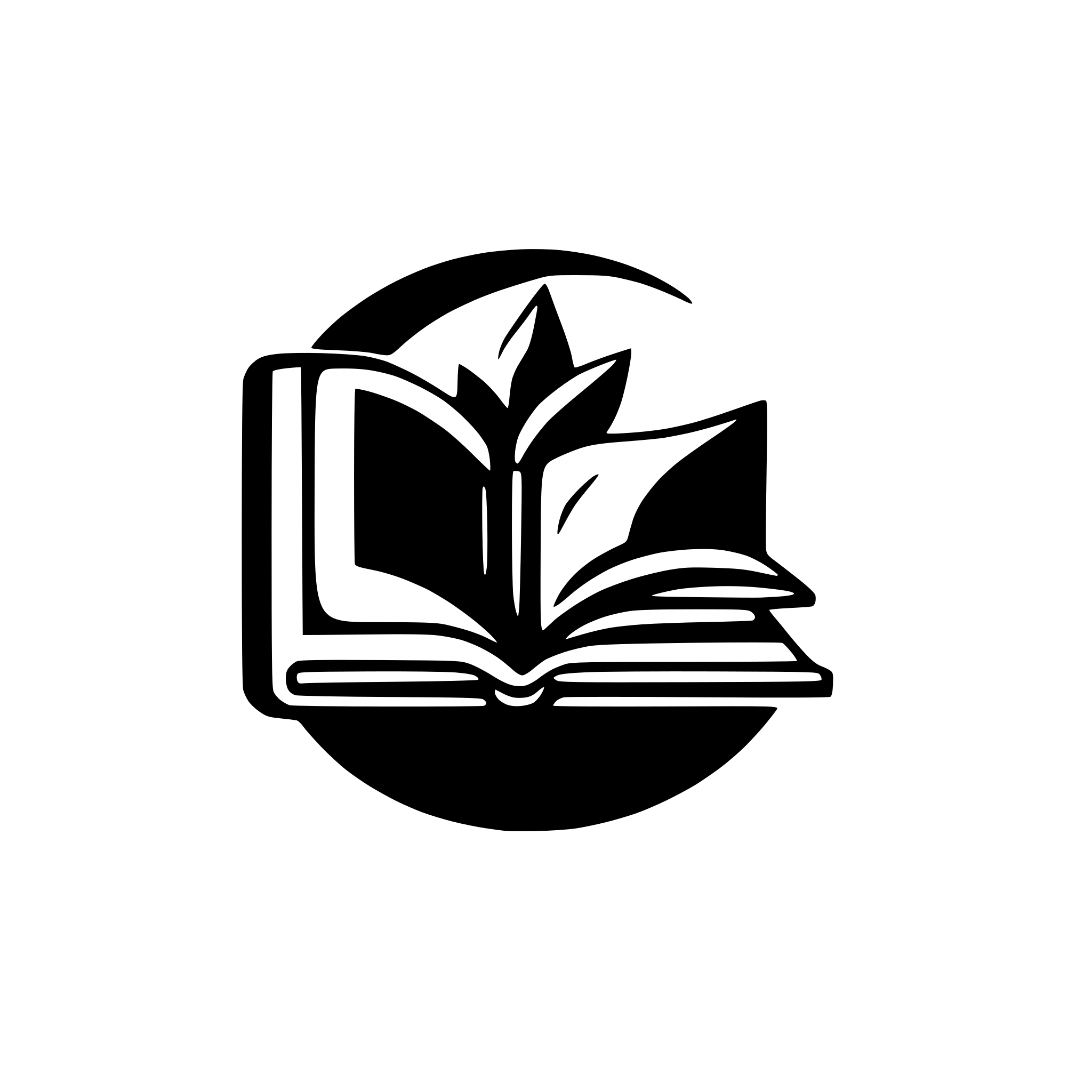 AI-generated SVG of 'Mysterious Book Opened'