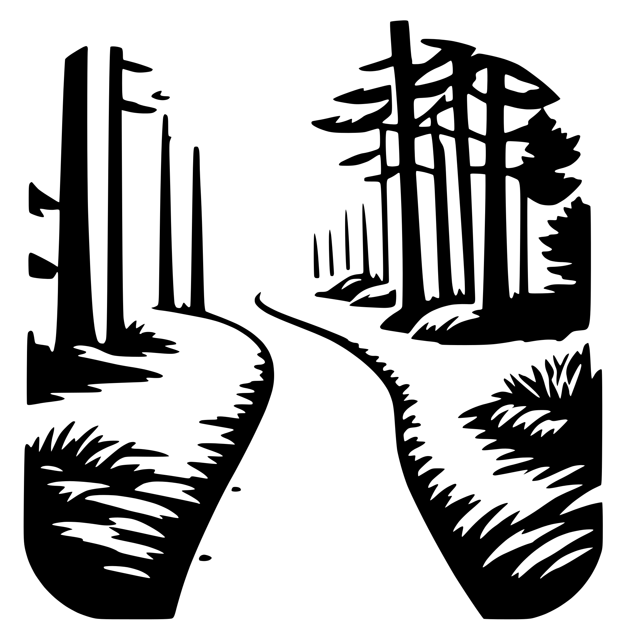 AI-generated SVG of 'woodland path'