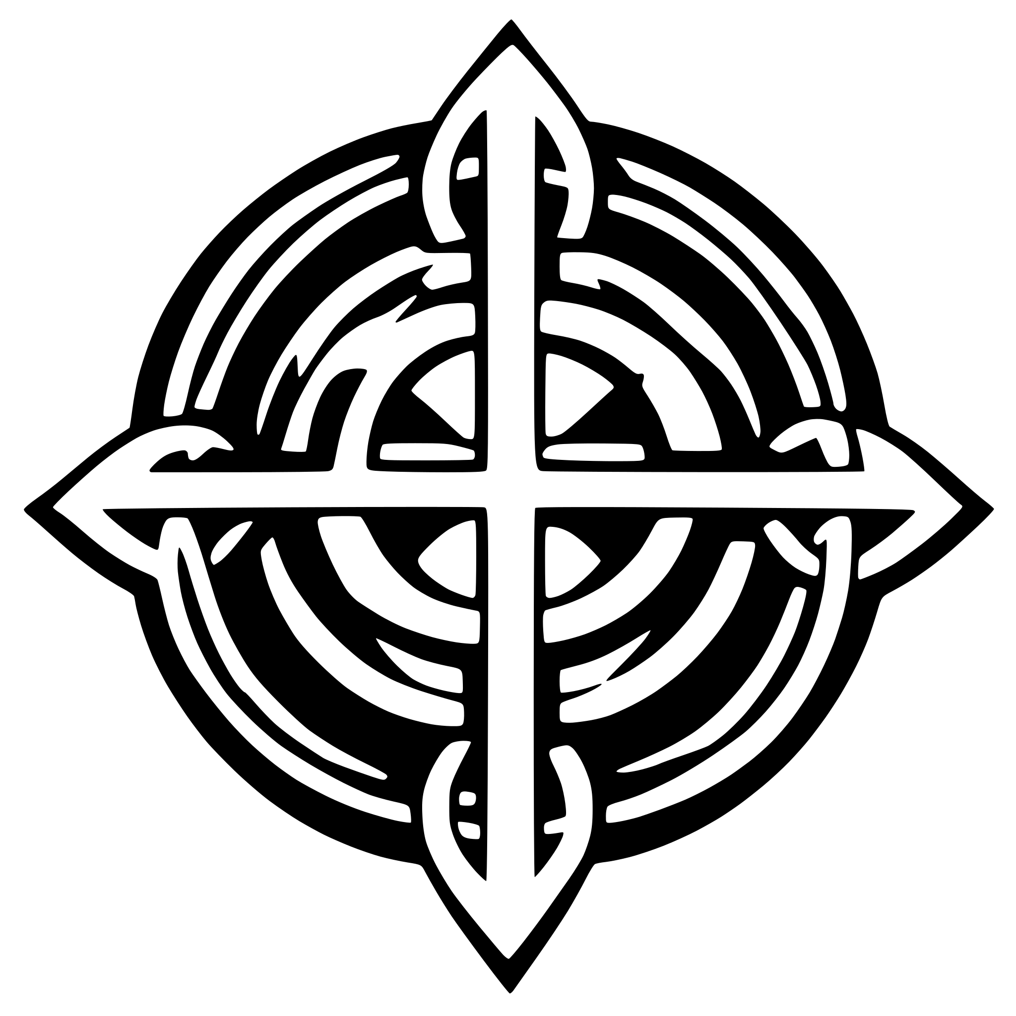 AI-generated SVG of a anarchy symbols with celtic knot elements AI-generated SVG of a anarchy symbols with celtic knot elements