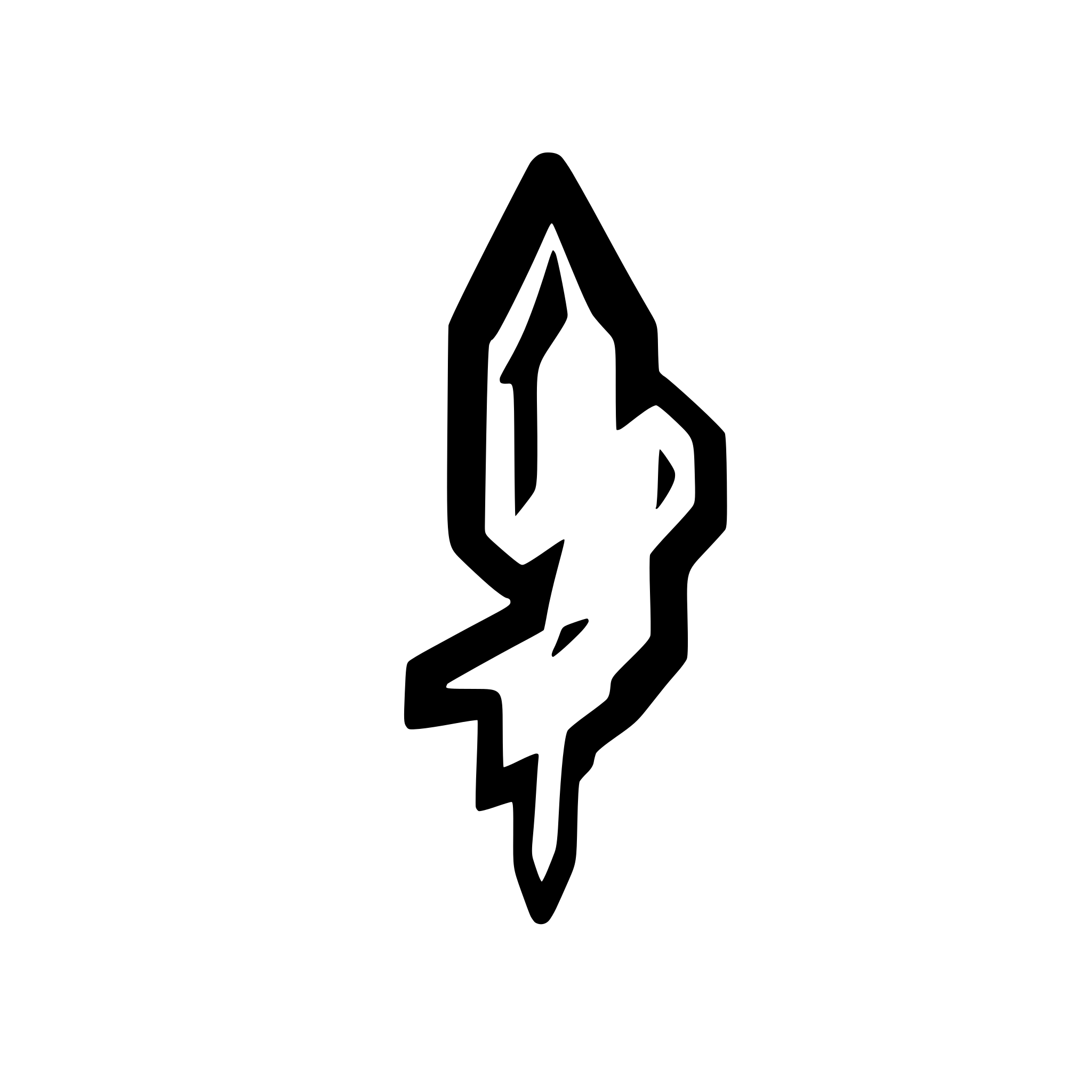AI-generated SVG of a I want a simple logo / icon that looks like < /> with a lightning bolt inside