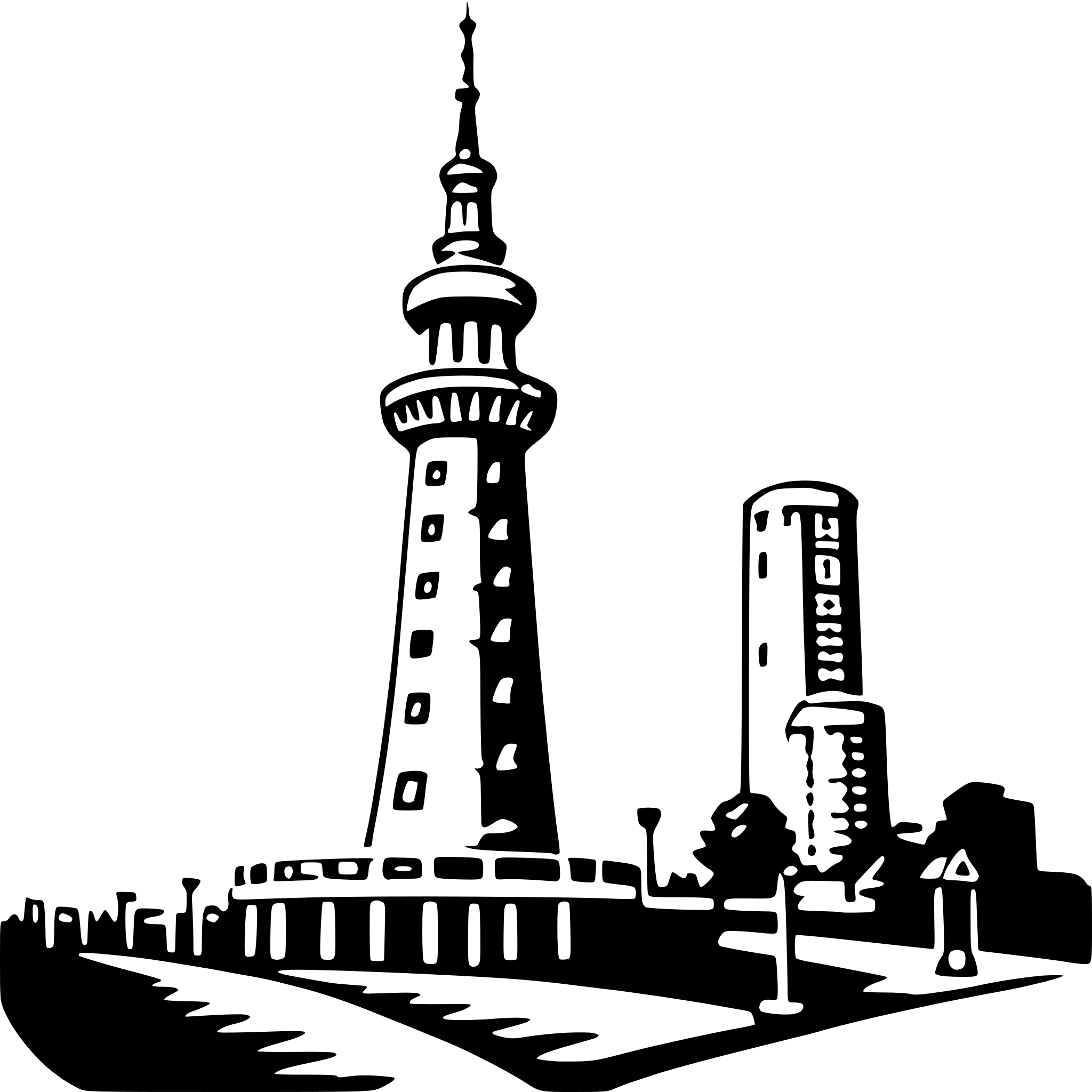 AI-generated SVG of a tokyo tower