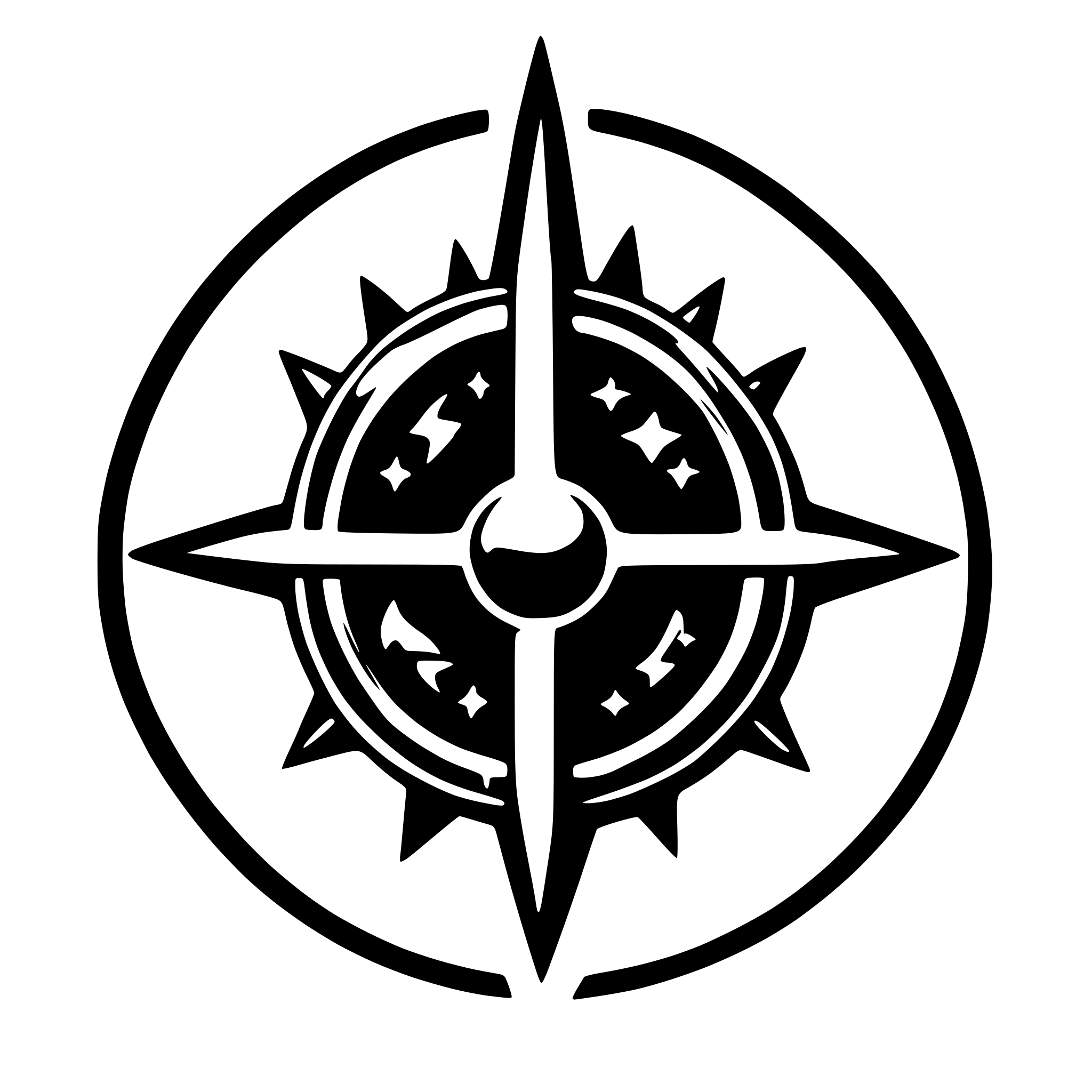 AI-generated SVG of 'punk rock mystical symbol'