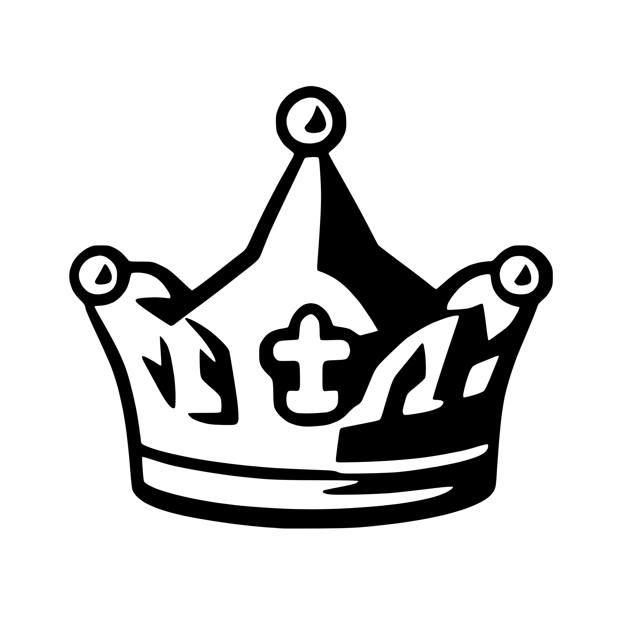 AI-generated SVG of 'crown with jewels'