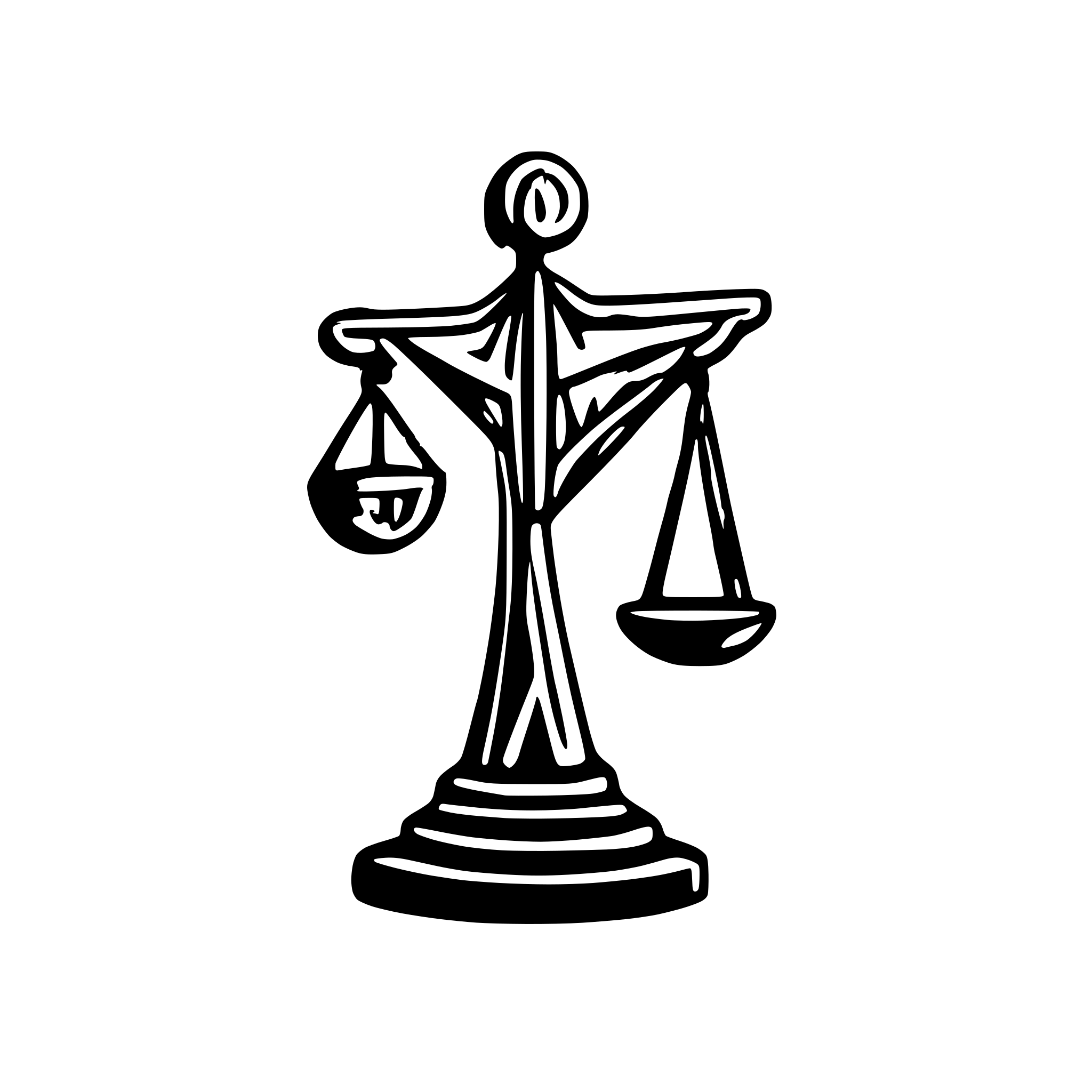 AI-generated SVG of a scales of justice geometric circuitry nodes sparked with A.I.
