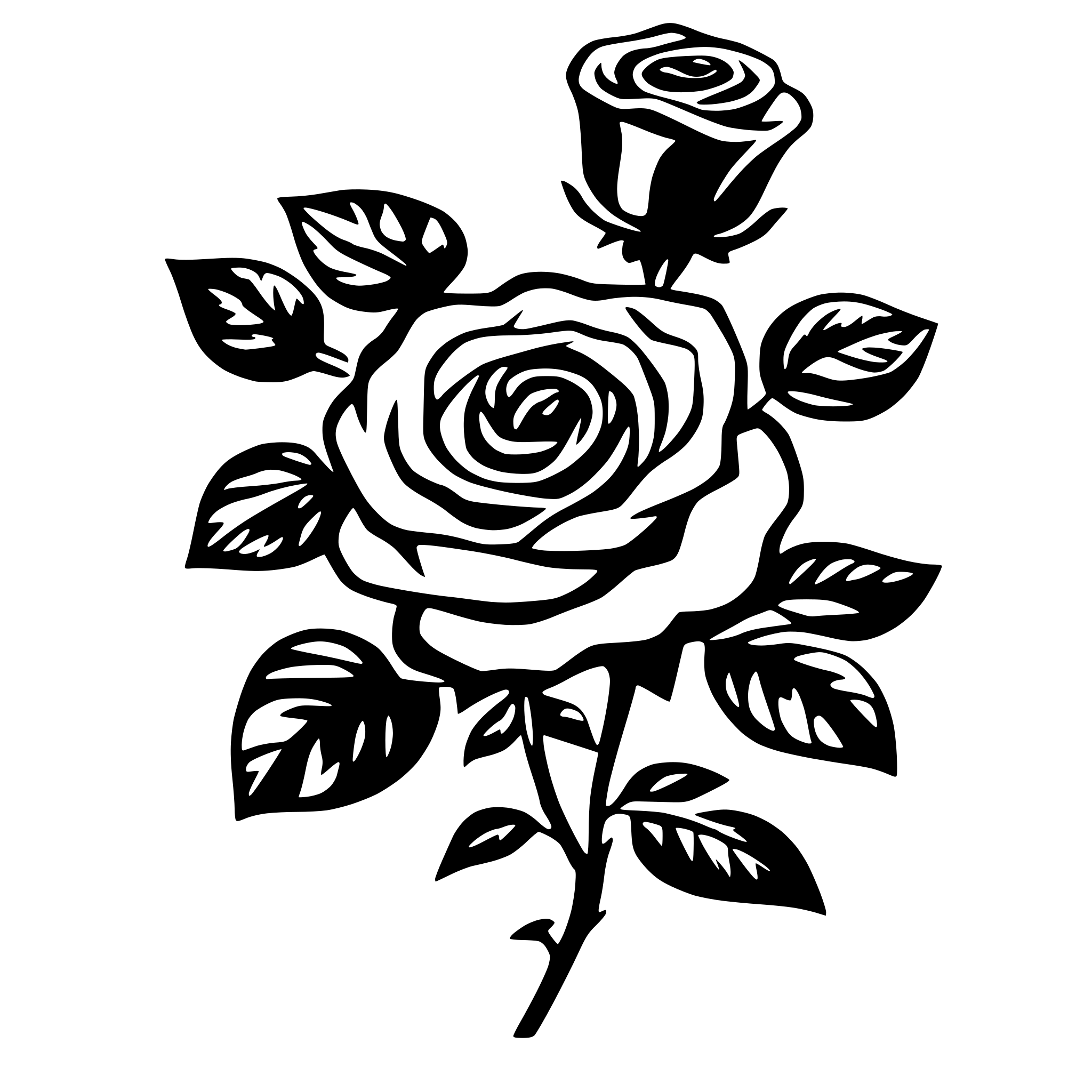 AI-generated SVG of 'repeating rose flower pattern texture'