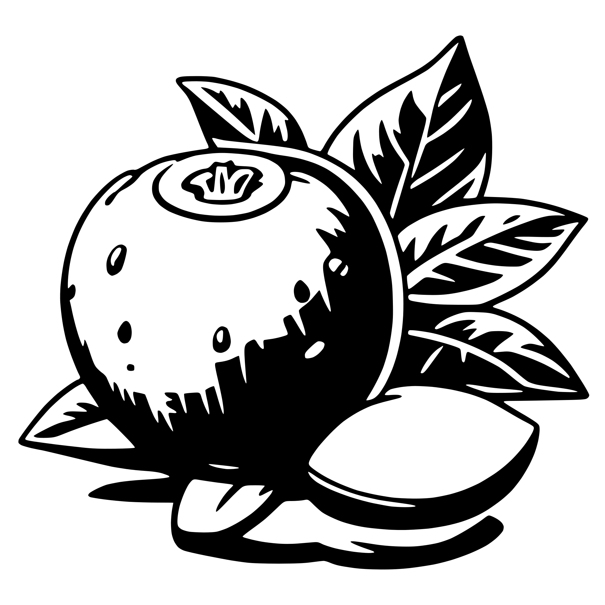 AI-generated SVG of a mangosteen
