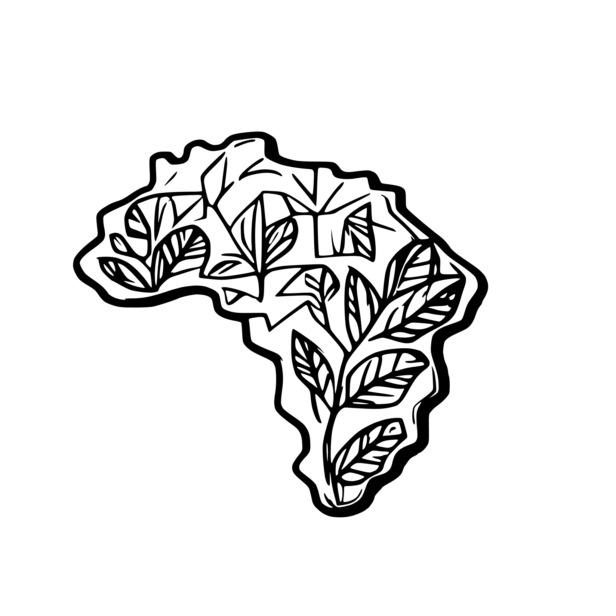 AI-generated SVG of a outlined brazil map