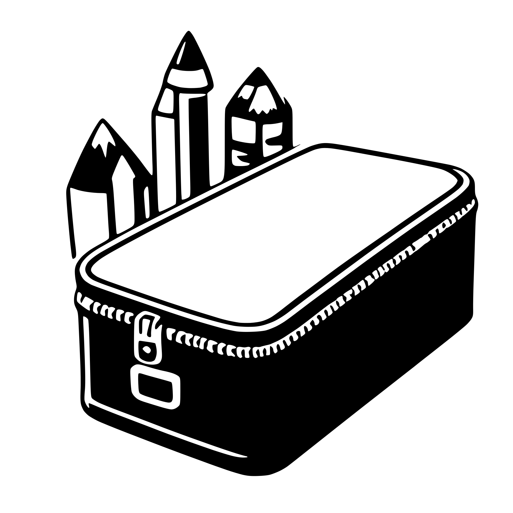 AI-generated SVG of a pencil case