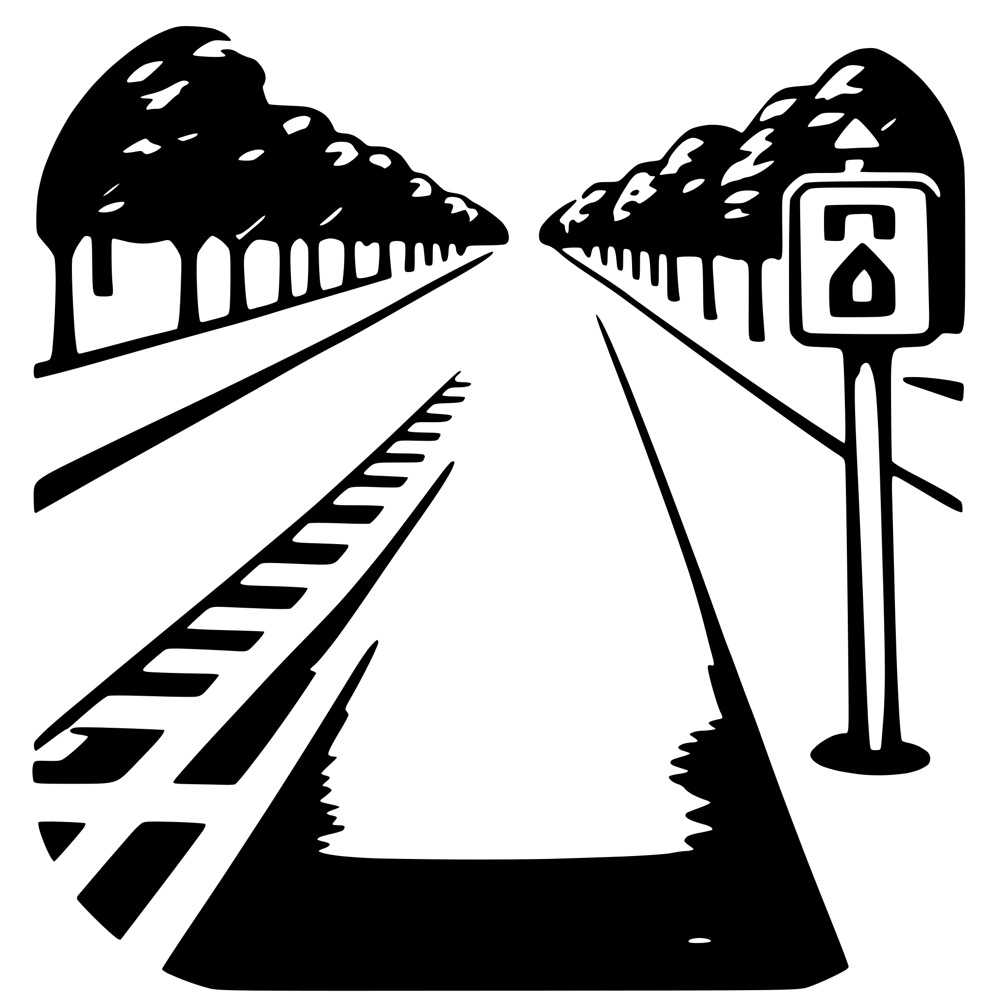 AI-generated SVG of a crosswalk