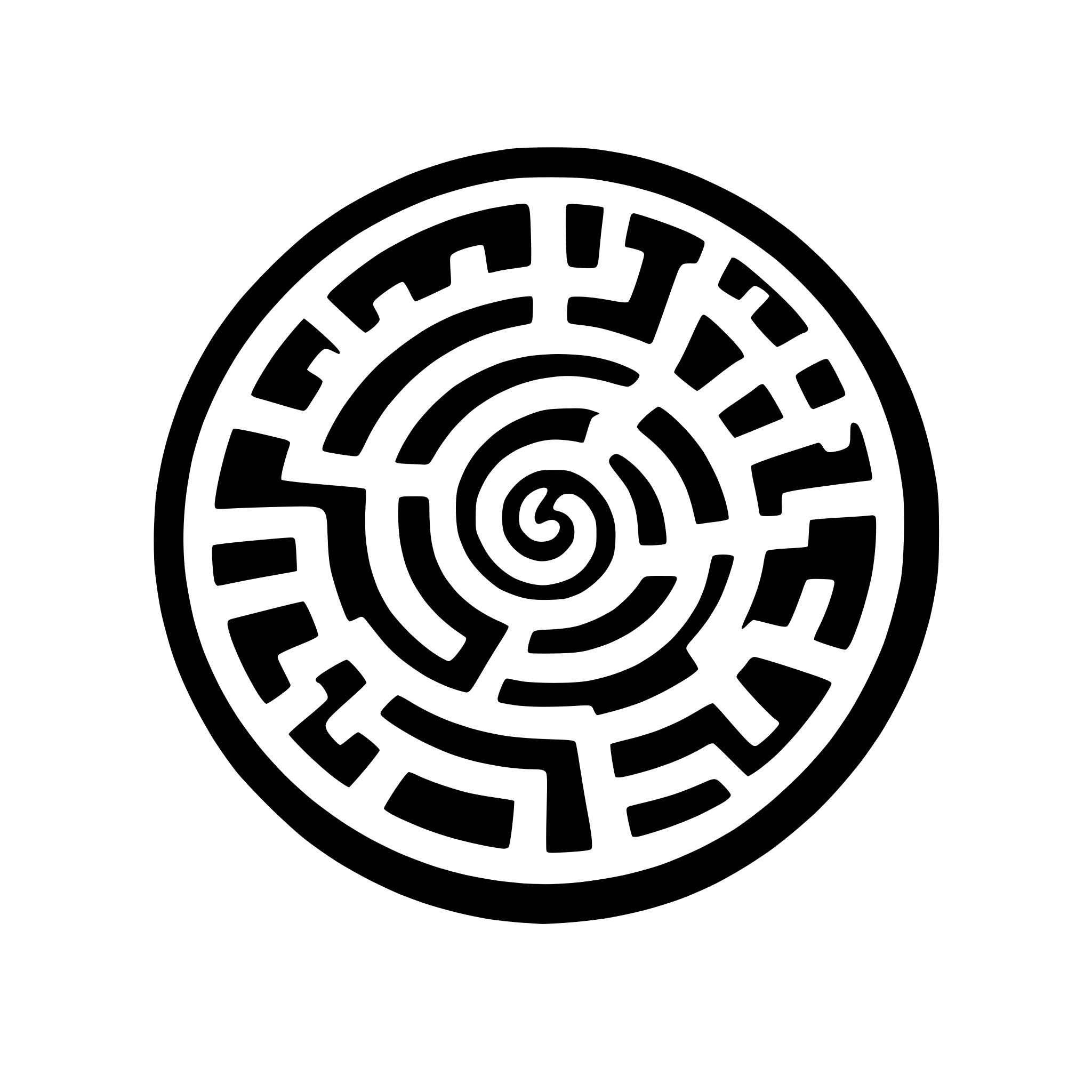 AI-generated SVG of a circle maze