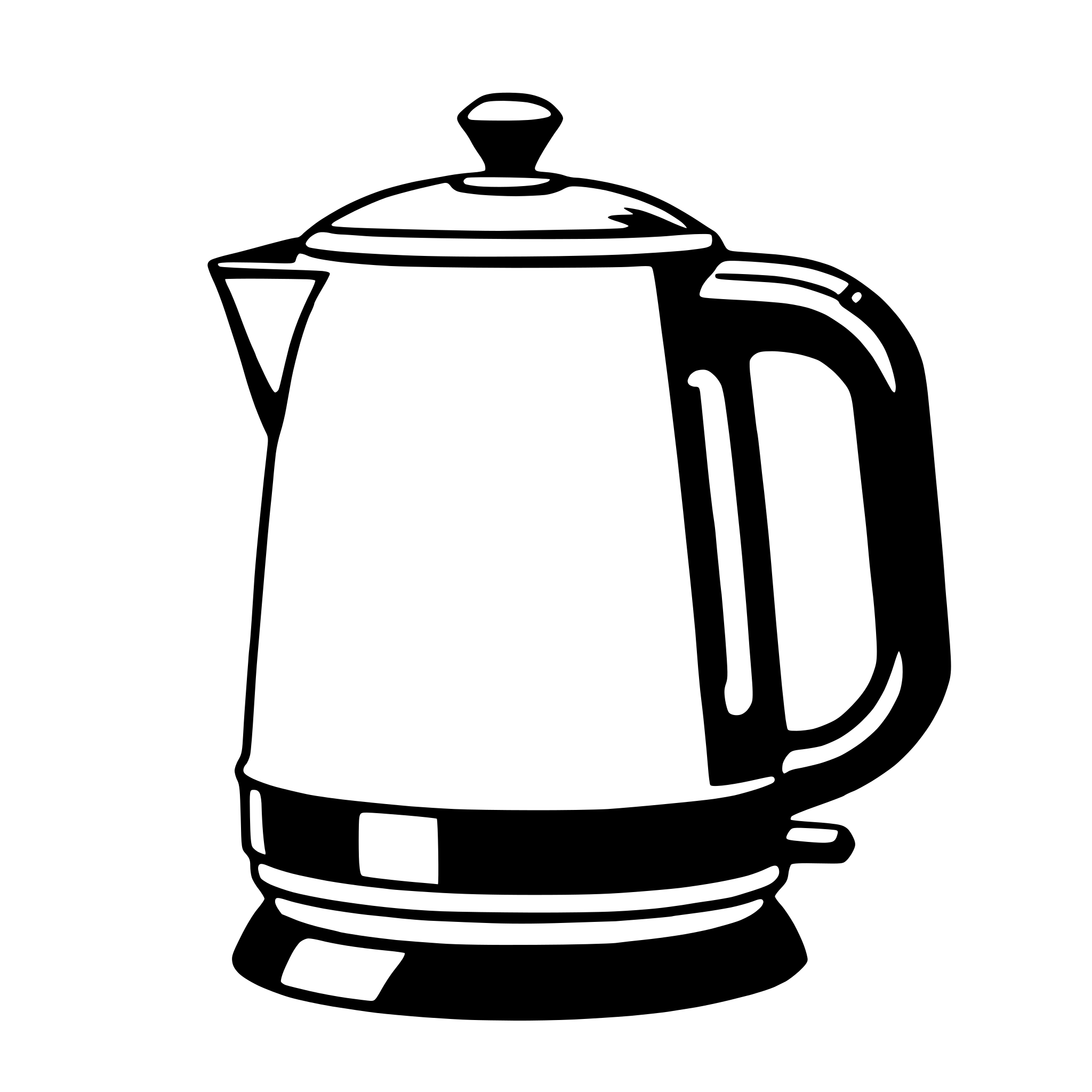 AI-generated SVG of 'electric kettle'