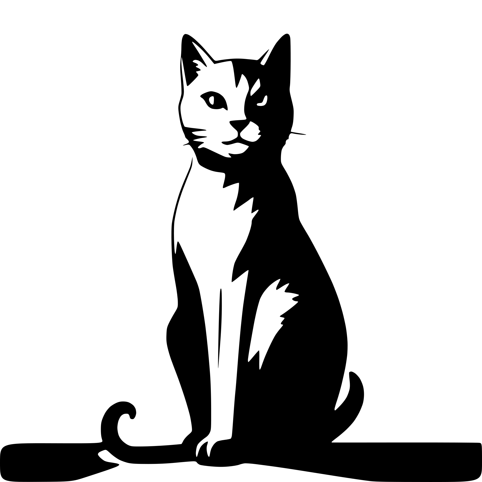 AI-generated SVG of a ultra minimalistic cat