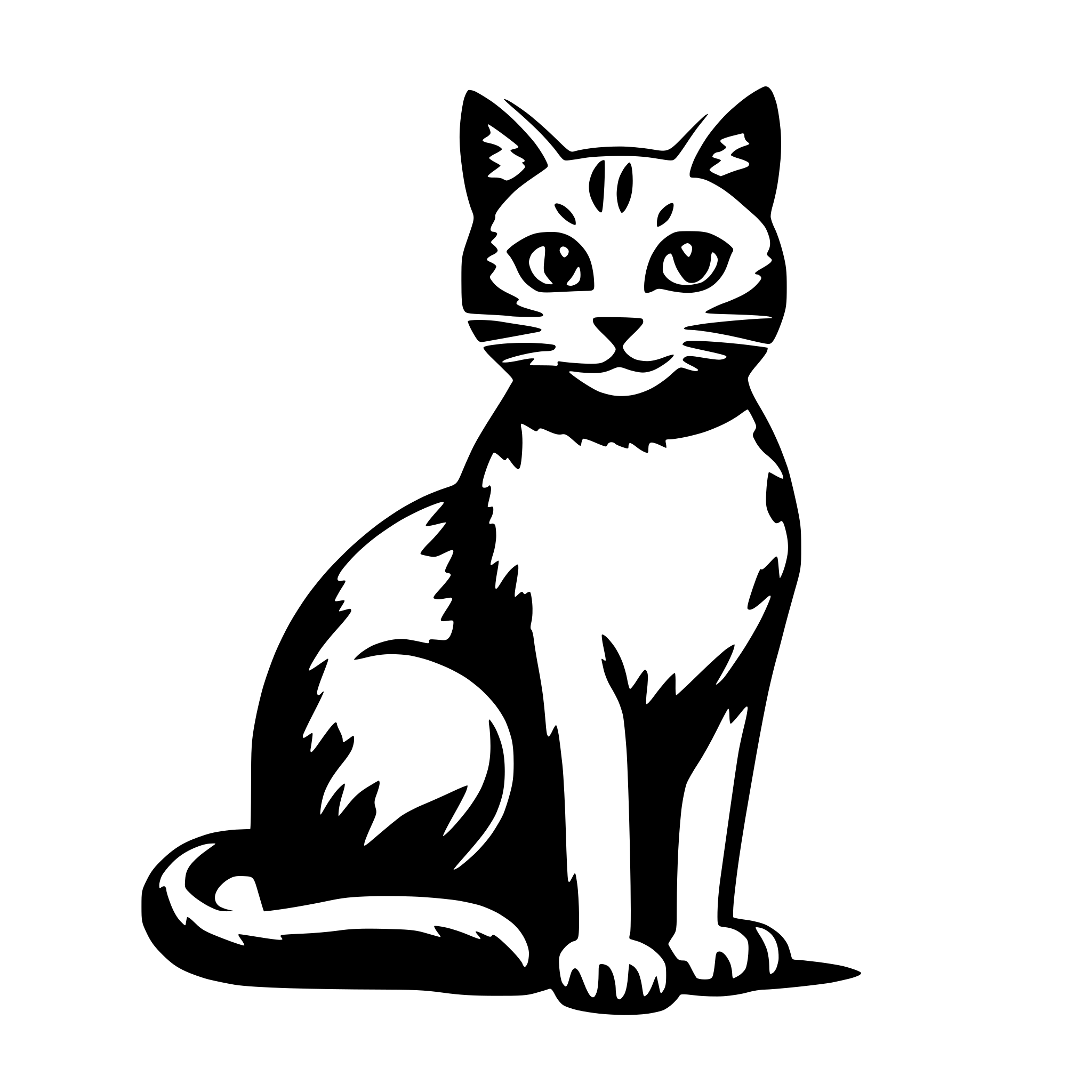AI-generated SVG of 'christmas cat'